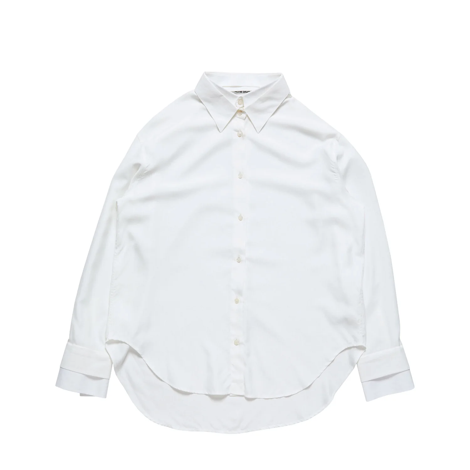 Acne Studios DOUBLE COLLAR BUTTON-UP SHIRT, White
