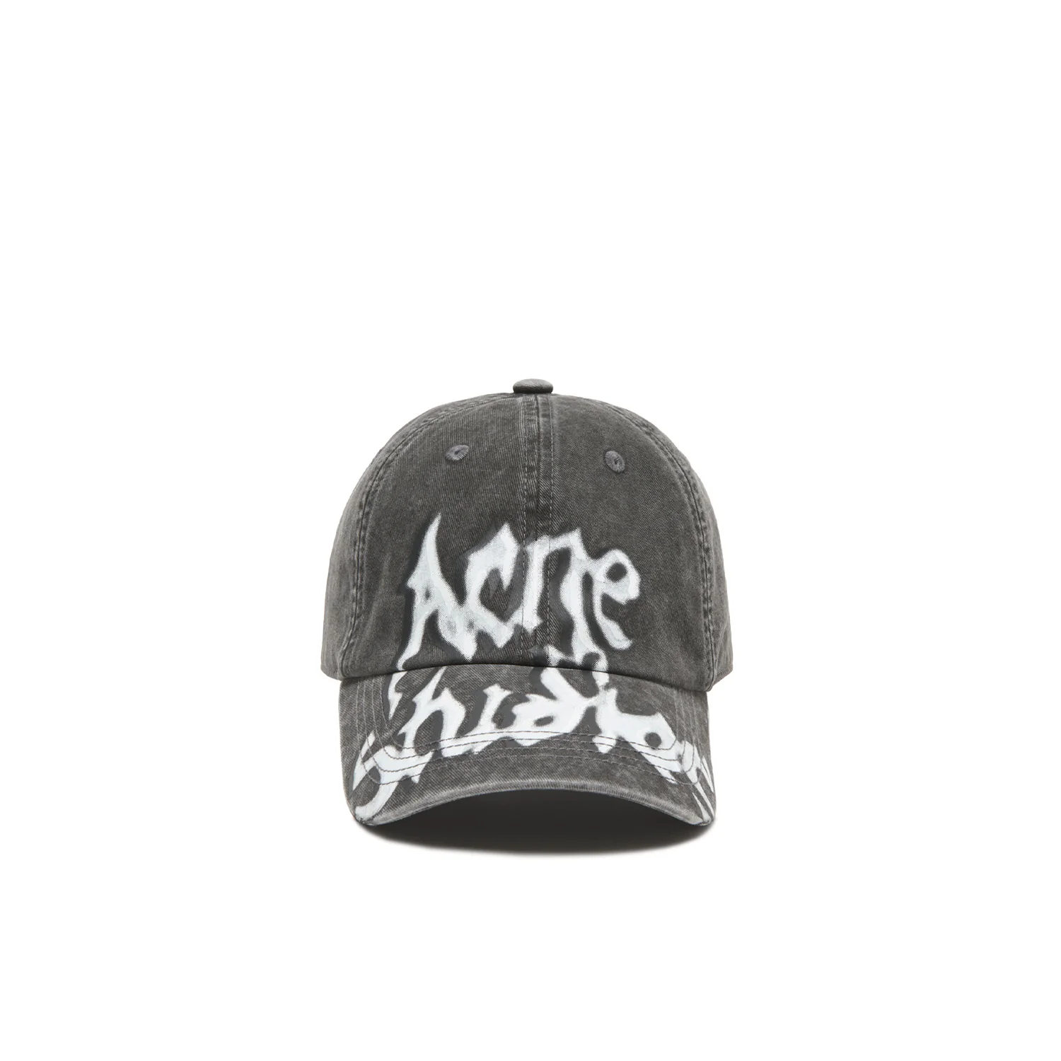 Acne Studios GOTHIC LOGO CAP, Faded Black