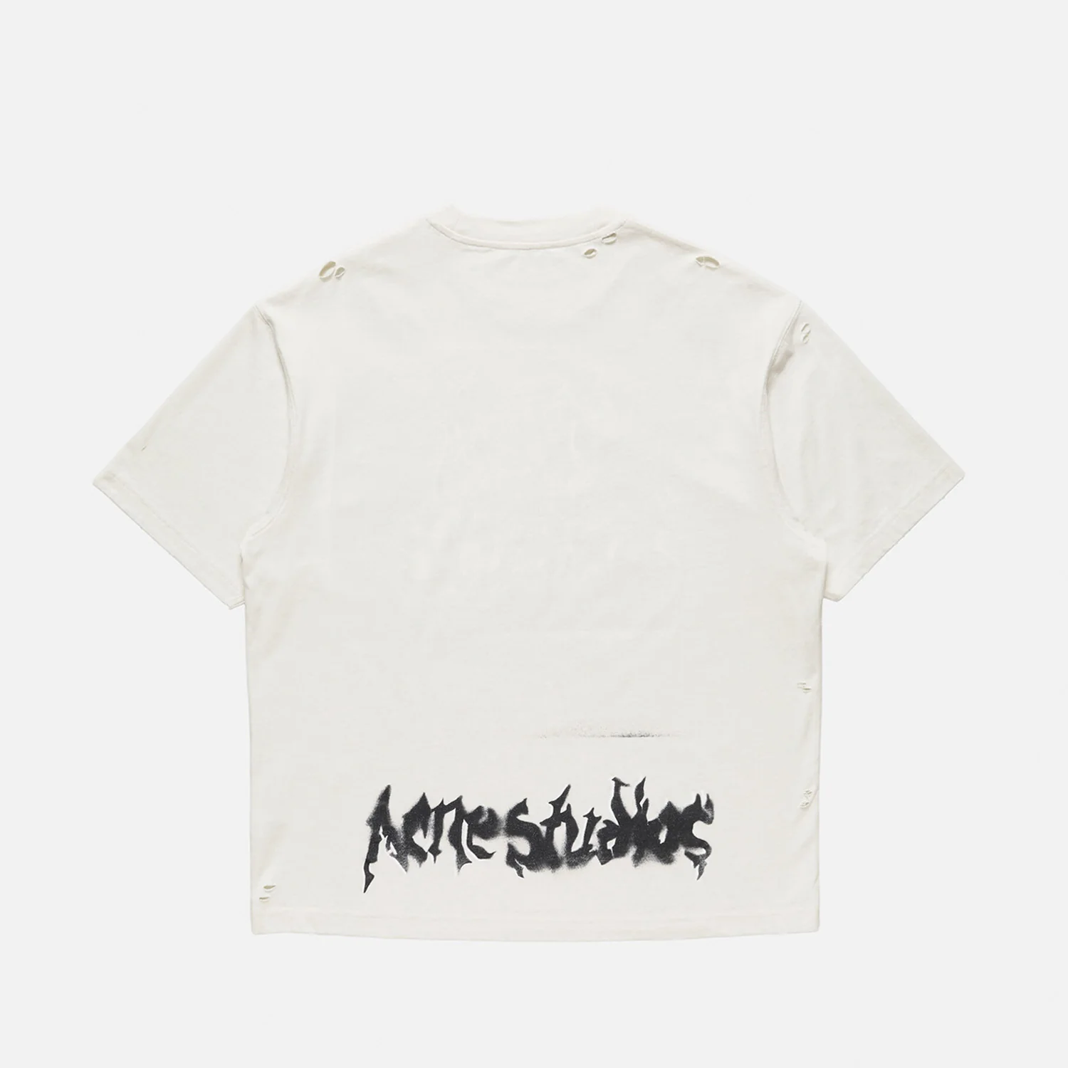 Acne Studios GOTHIC LOGO T-SHIRT, Dusty White - Image 2