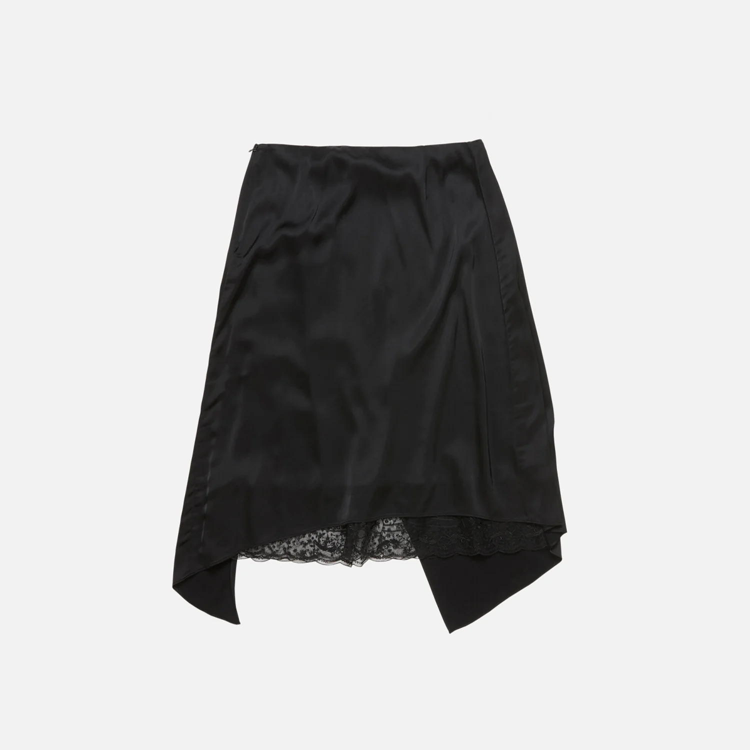 Acne Studios LAYERED SATIN SKIRT, Black - Image 2