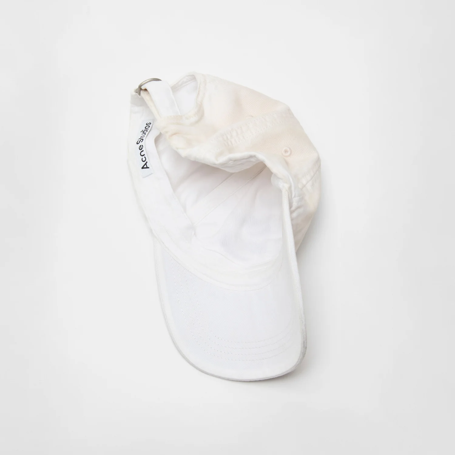 Acne Studios LOGO CAP, Dusty White - Image 2