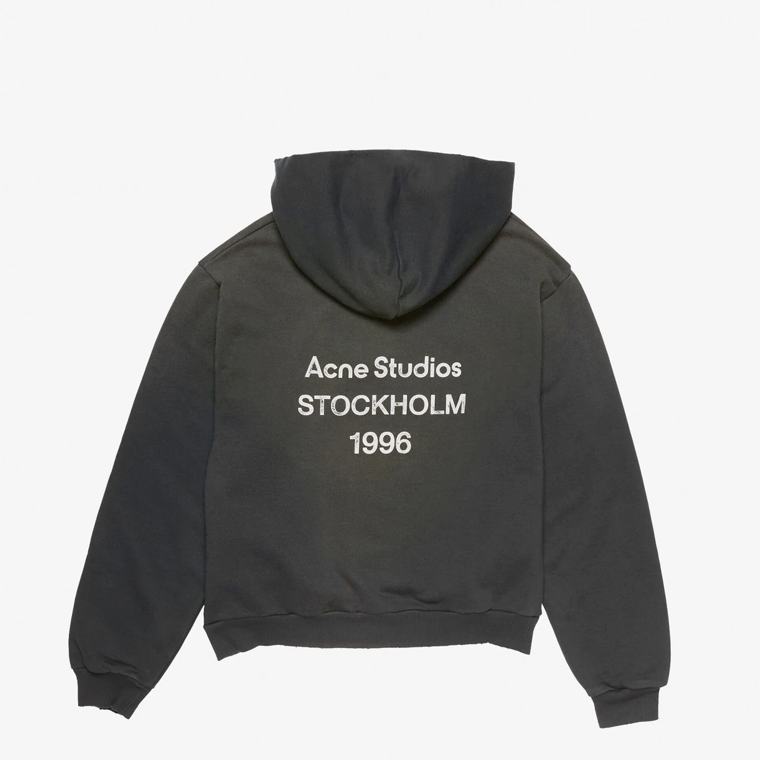 Acne Studios LOGO HOODED SWEATER, Black - Image 2