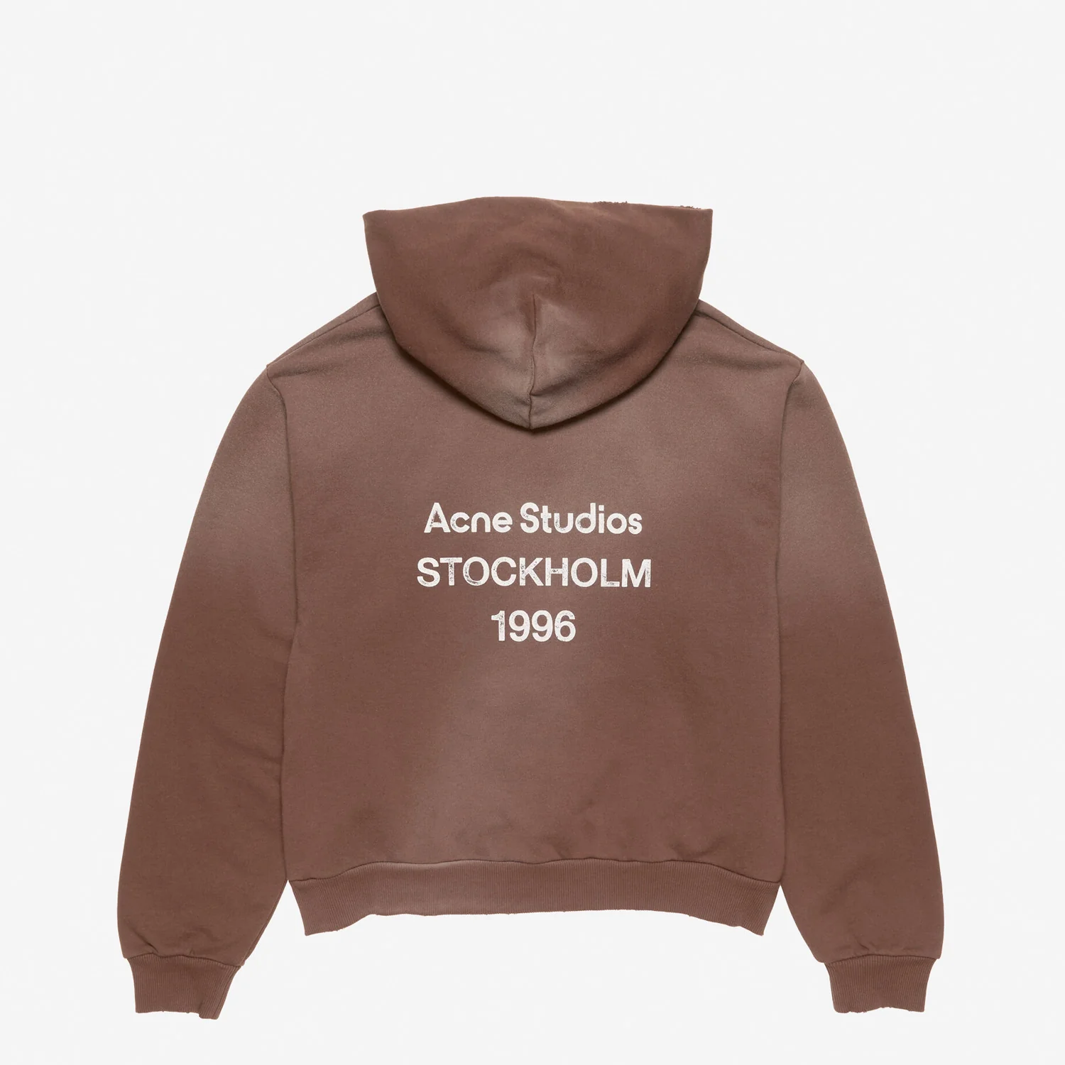 Acne Studios LOGO HOODED SWEATER, Chocolate Brown - Image 2