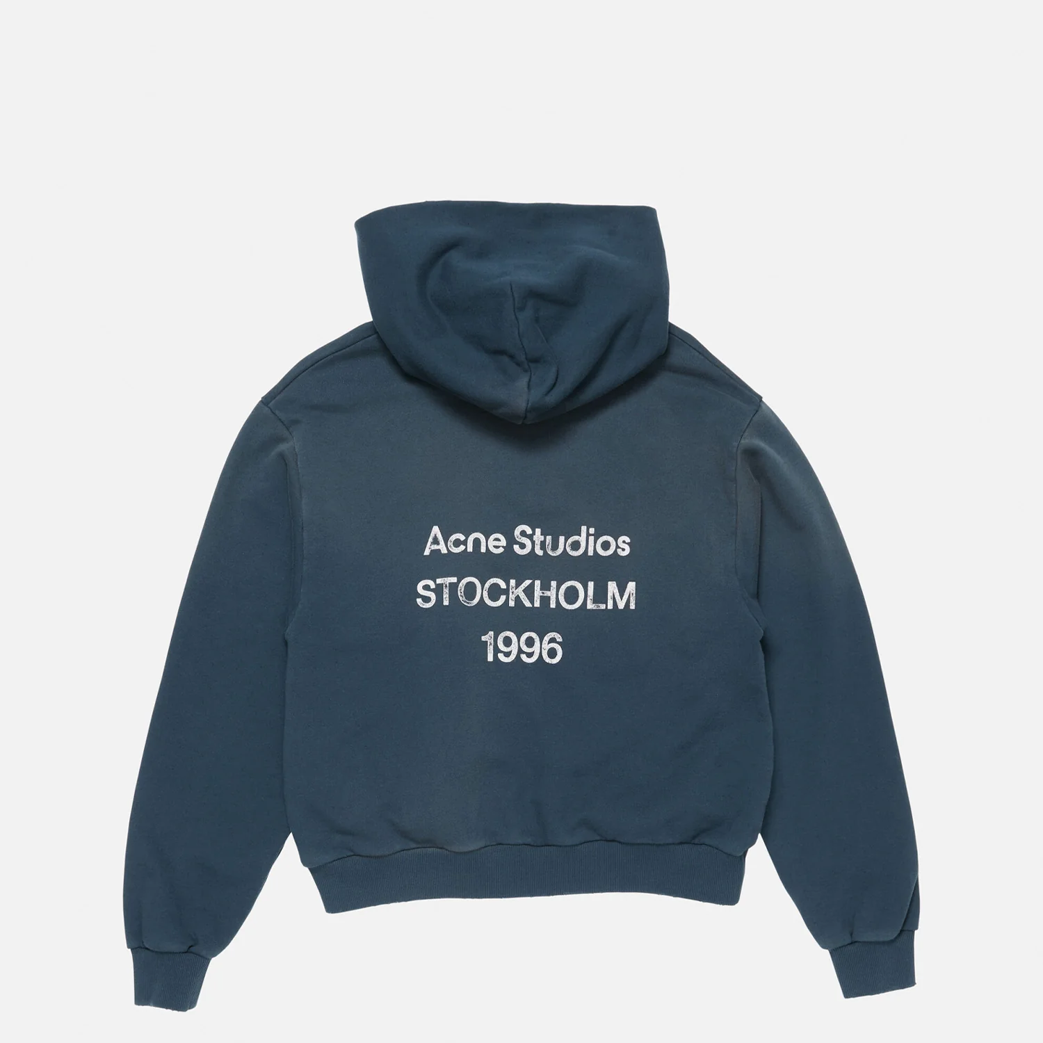 Acne Studios LOGO HOODED SWEATER, Deep Blue - Image 2