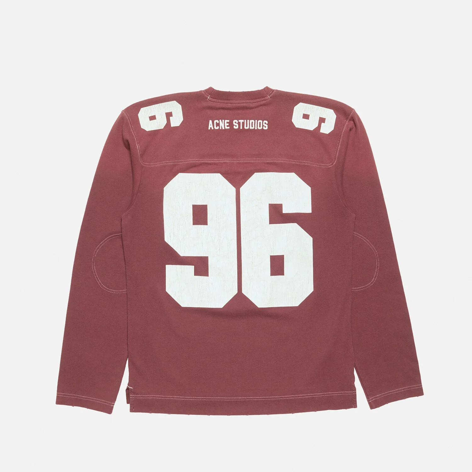 Acne Studios LOGO JERSEY T-SHIRT, Faded Red - Image 2