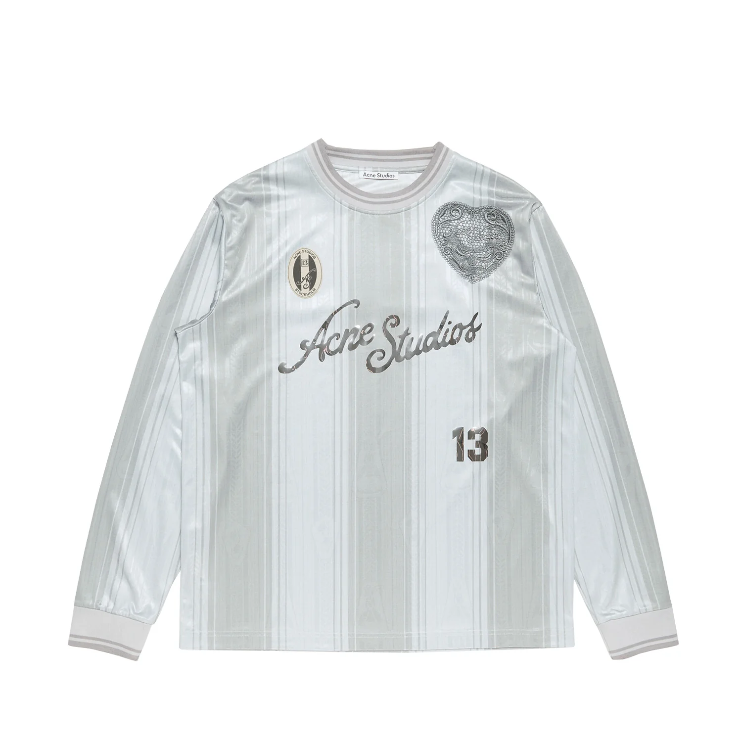 Acne Studios LOGO SPORTS JERSEY TOP, Grey