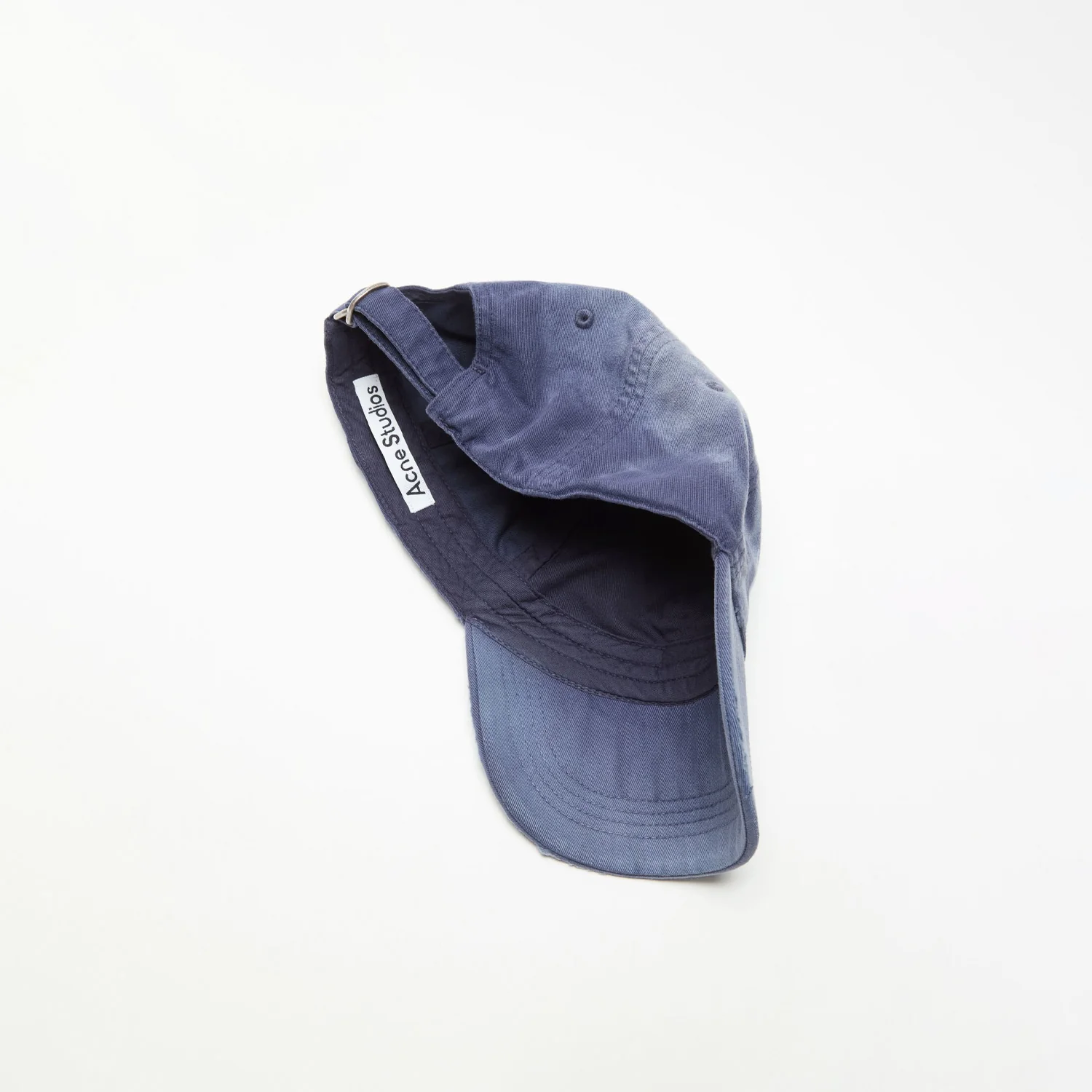 Acne Studios LOGO TWILL CAP, Navy - Image 2