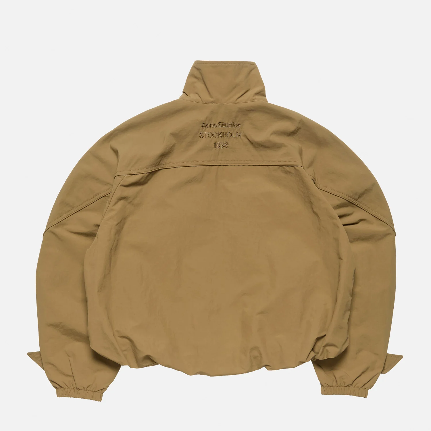 Acne Studios NYLON LOGO JACKET, Dark Khaki - Image 2