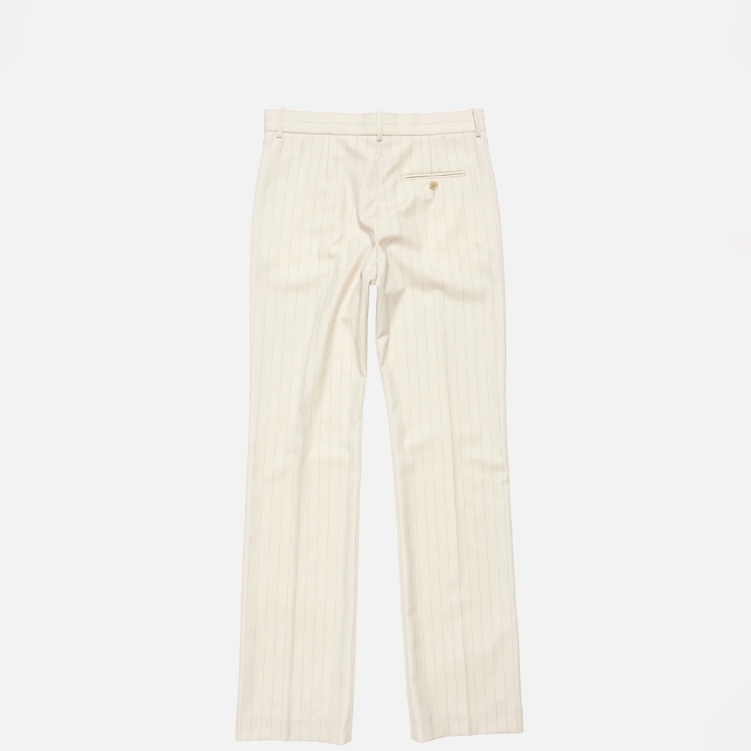 Acne Studios PINSTRIPE WOOL TROUSER, Cream Beige - Image 2