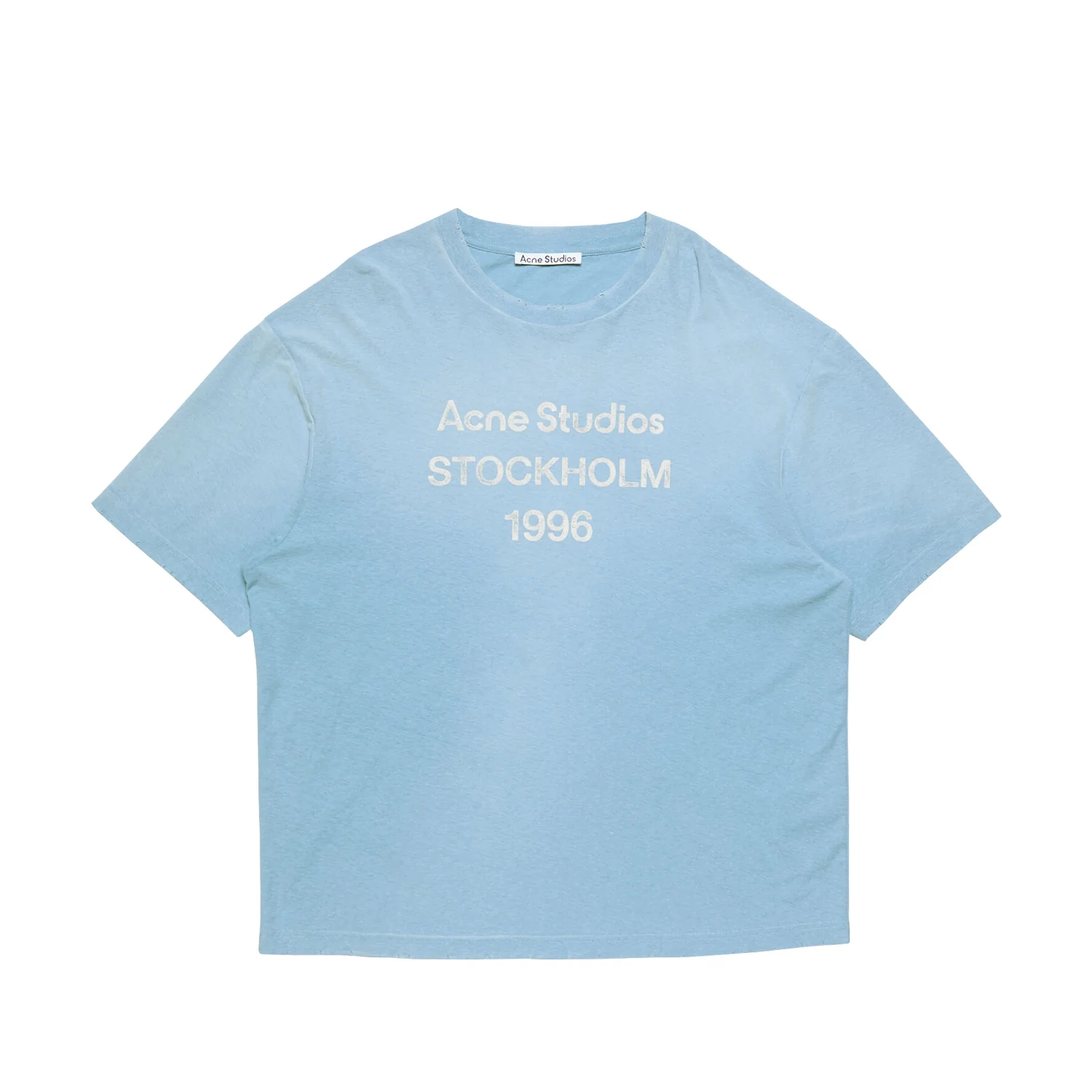 Acne Studios SPRAYED LOGO T-SHIRT, Cornflower Blue