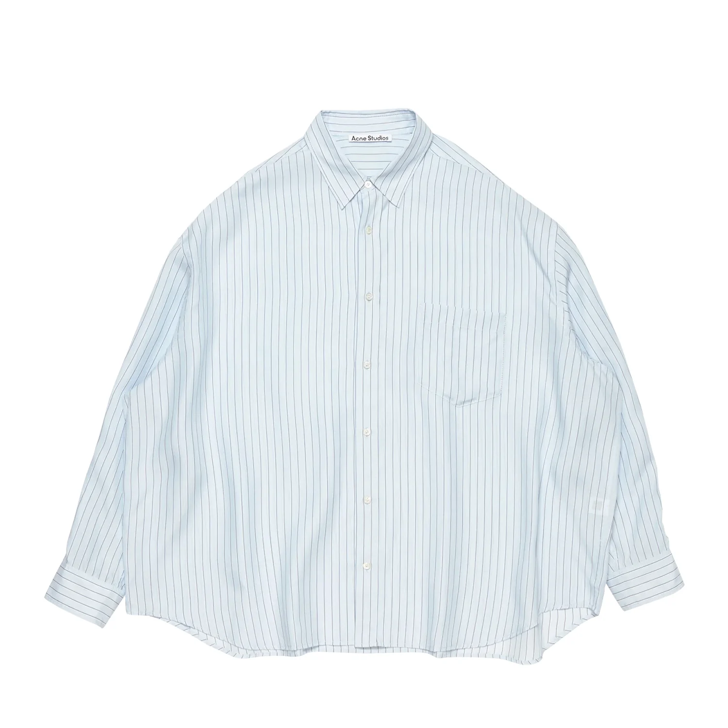Acne Studios STRIPED BUTTON-UP SHIRT, Blue