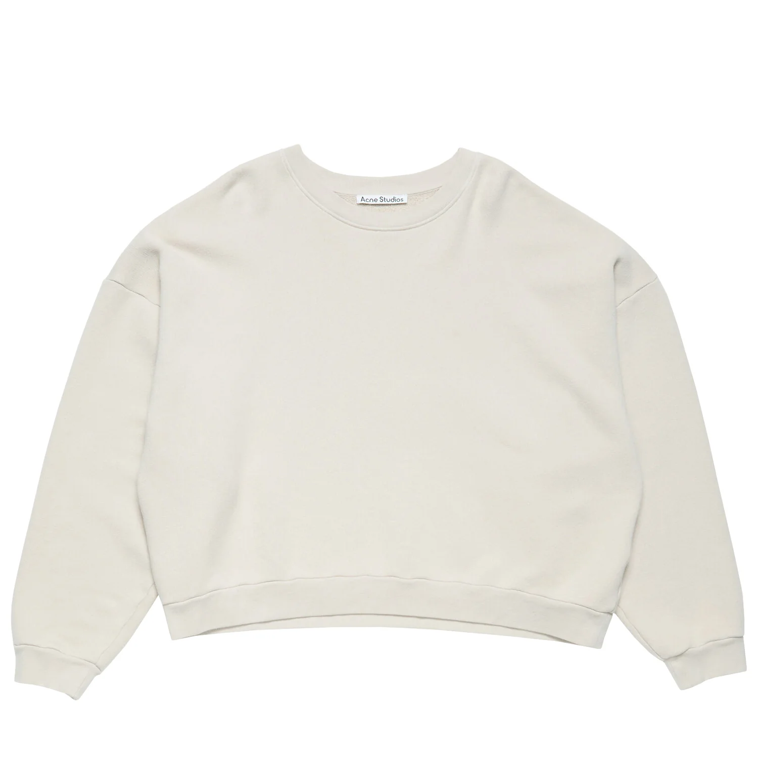Acne Studios SWEATER LOGO PATCH, Light Taupe