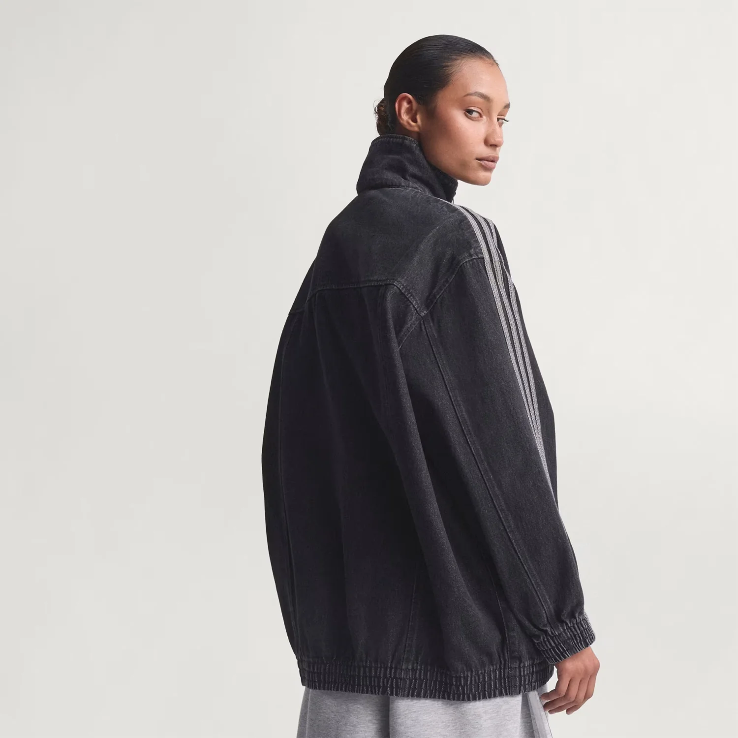 Adidas FIREBIRD ADILENIUM TRACK TOP, True Black Denim - Image 3