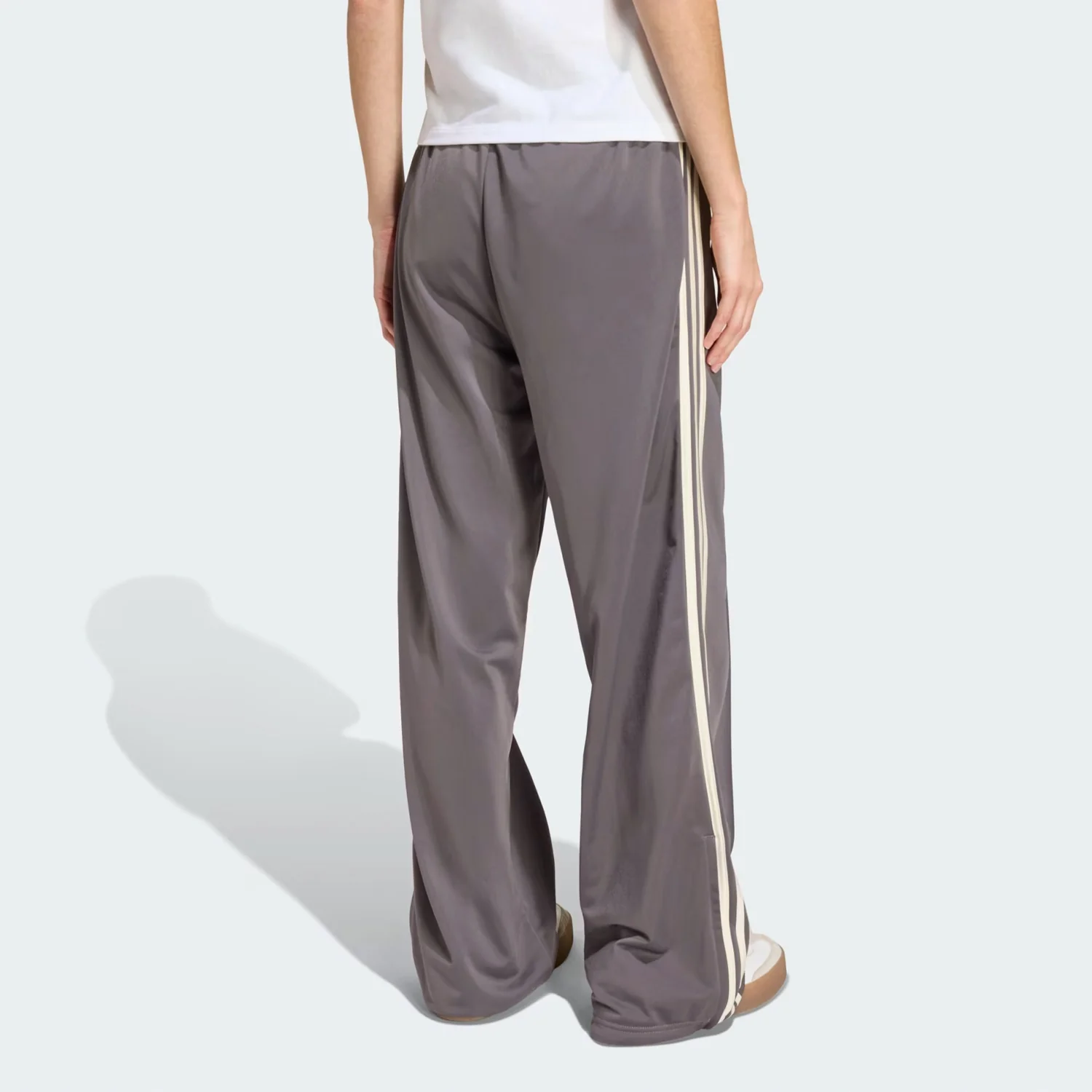 Adidas FIREBIRD LOOSE TRACK TROUSERS, Charcoal/Cream White - Image 3