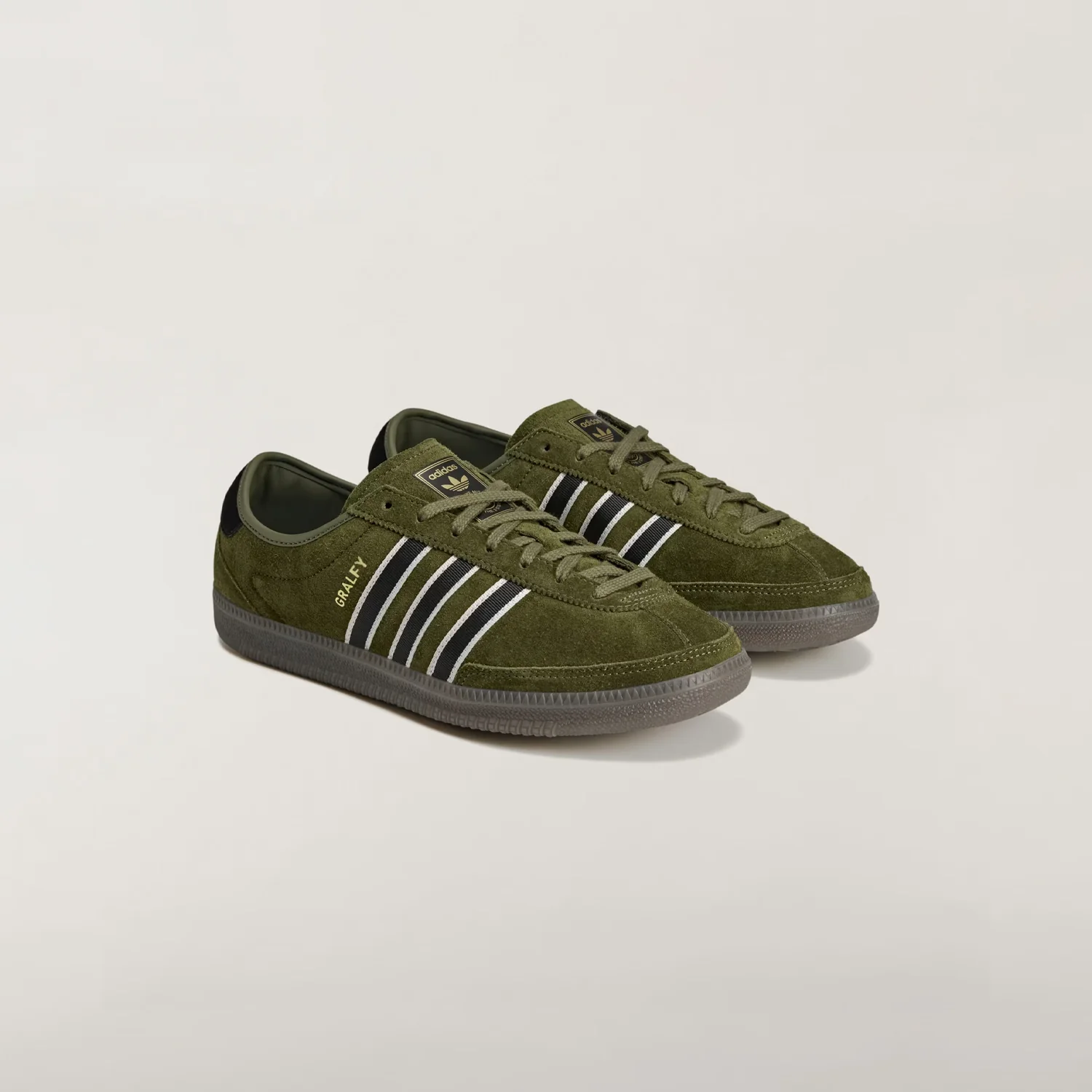Adidas GRALFY SPZL, Olive/Core Black/Gum - Image 3