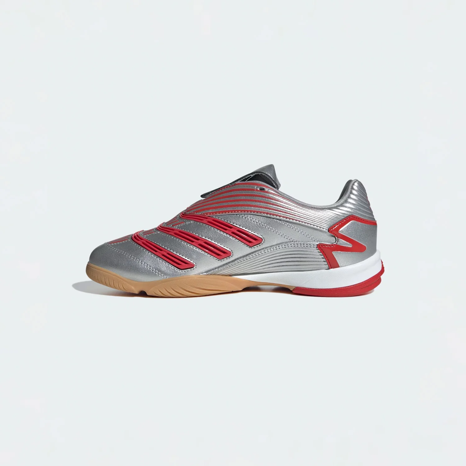 Adidas PREDATOR SALA W', Silver Metallic/Better Scarlet/Grey Two - Image 2