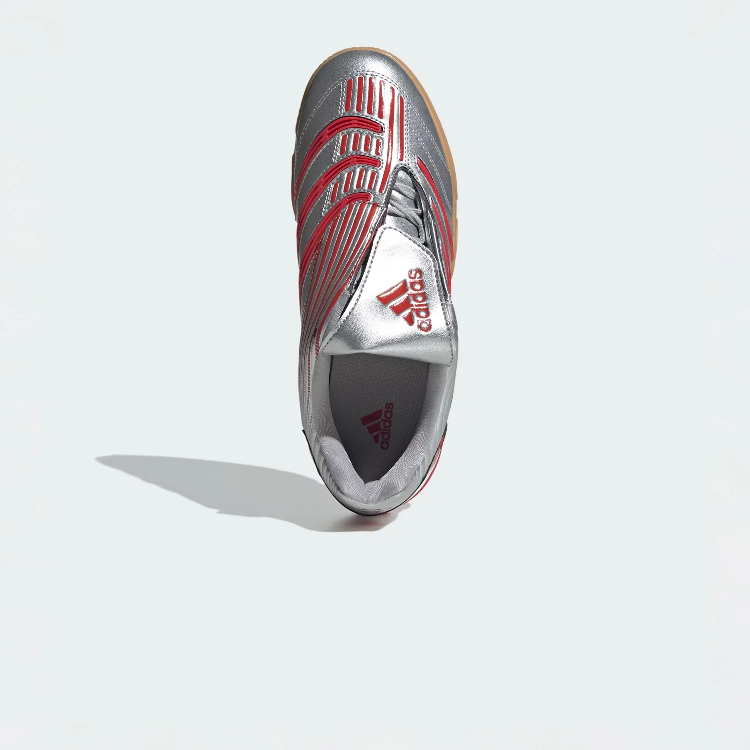 Adidas PREDATOR SALA W', Silver Metallic/Better Scarlet/Grey Two - Image 4