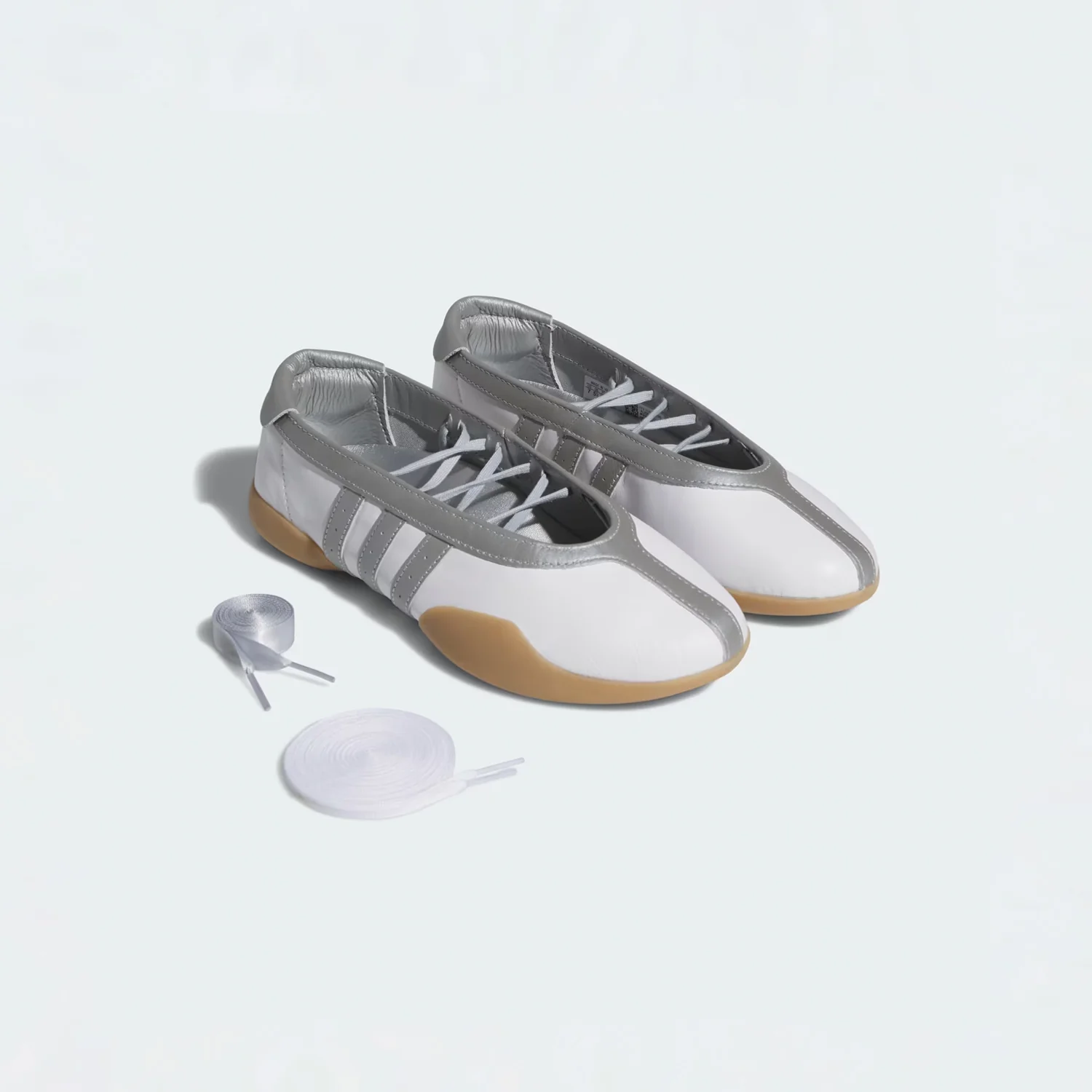 Adidas TAEKWONDO MEI BALLET SHOES W', Cloud White/Silver Metallic/Gum - Image 3