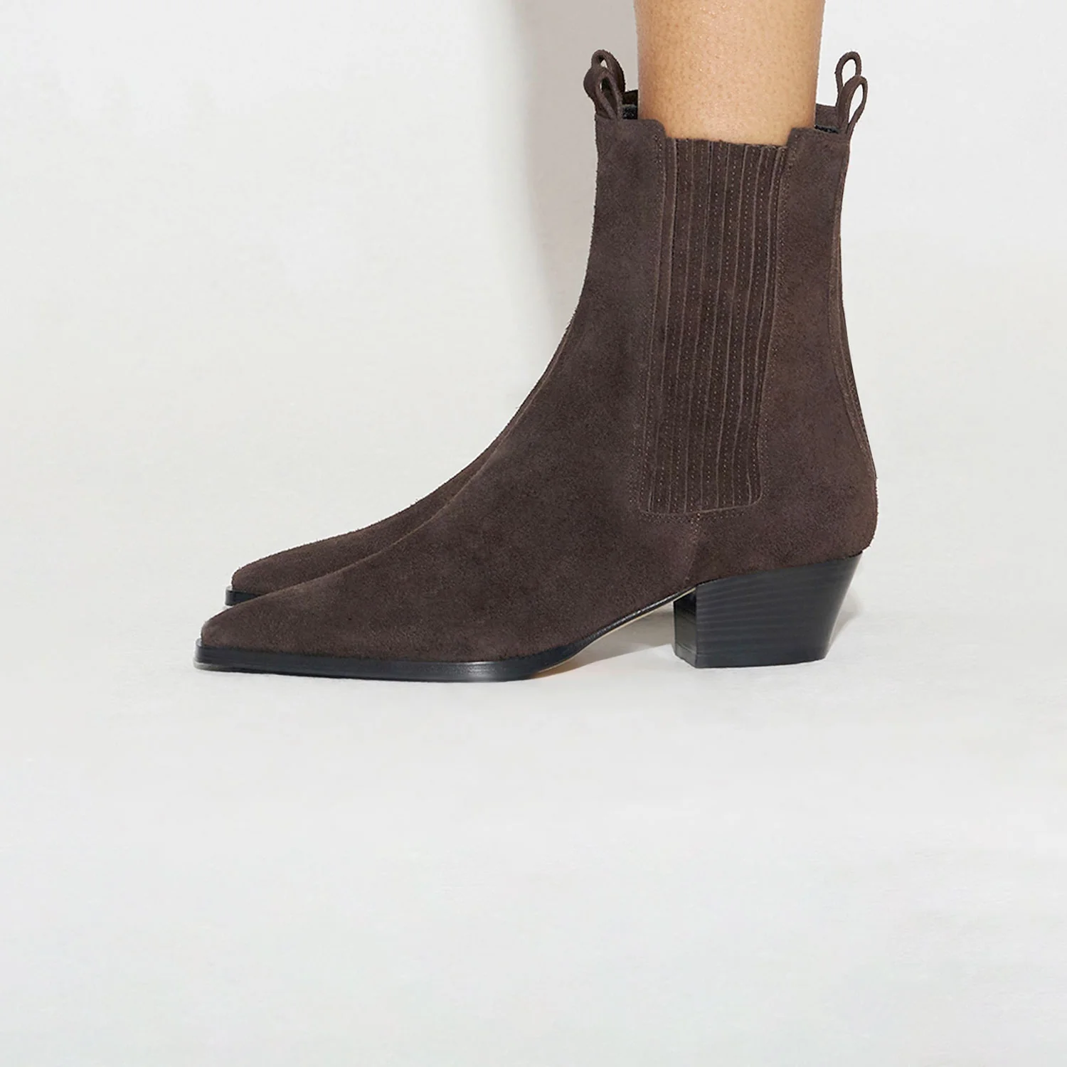 Aeyde AGATA SUEDE ANKLE  BOOTS, Moka - Image 3