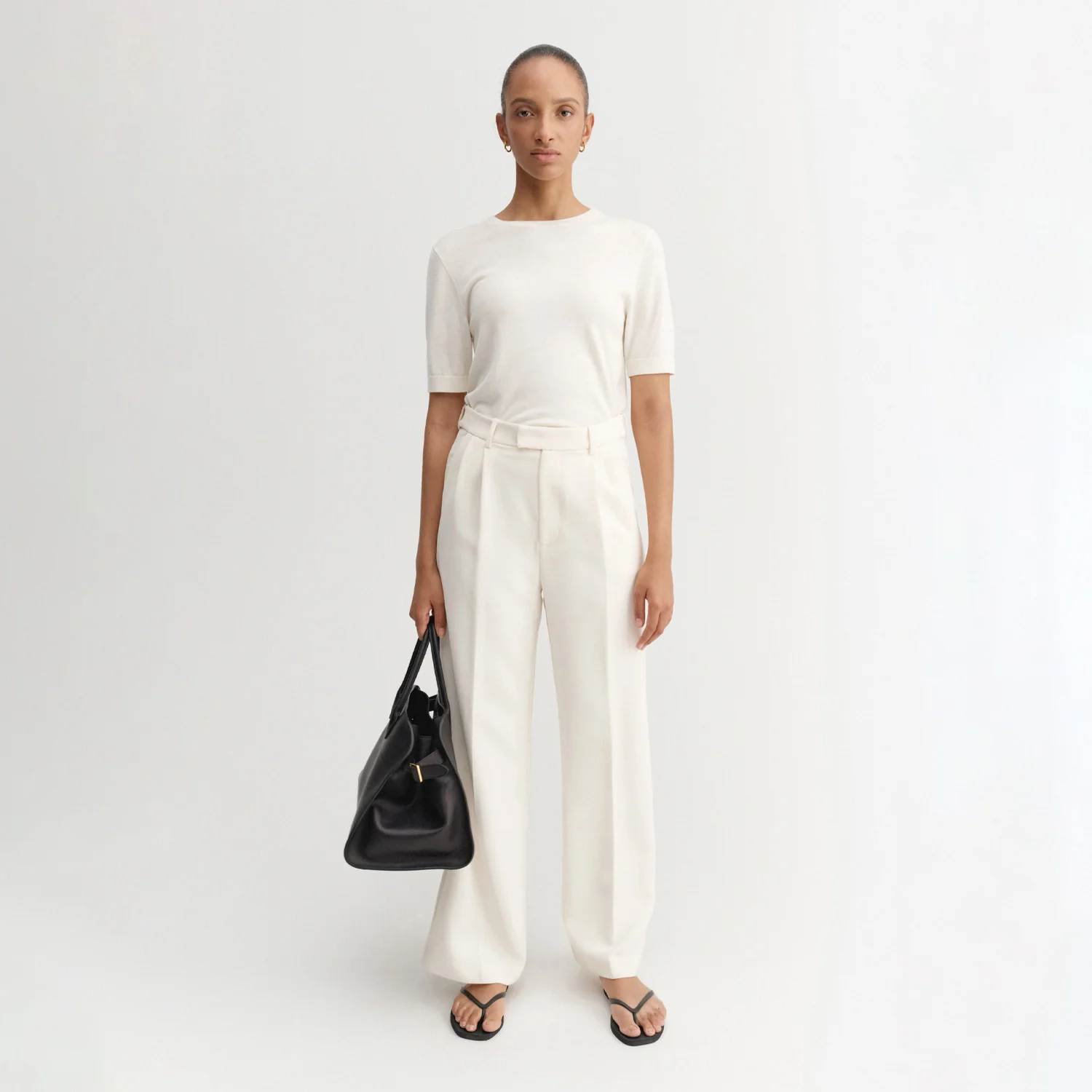 Almada Label BELLA TROUSERS, Cream - Image 2