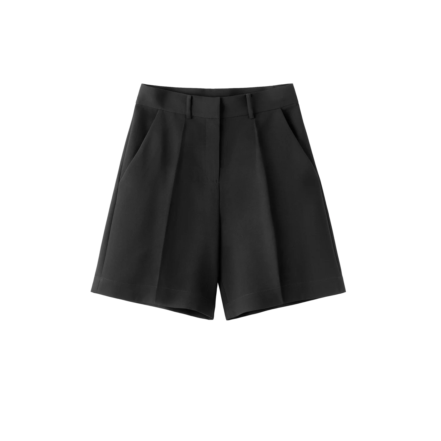 Almada Label BLAIR CREPE SHORTS, Black