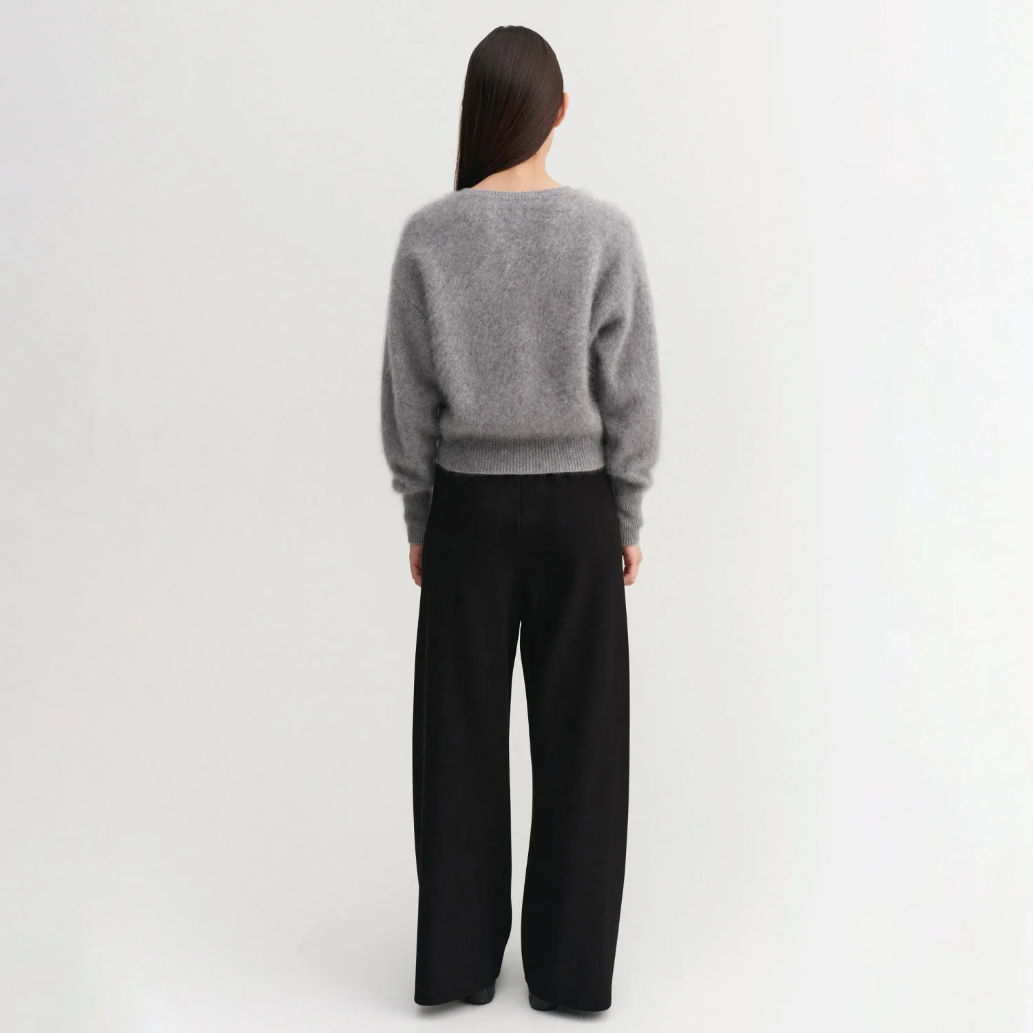 Almada Label COCO BRUSHED CARDIGAN, Grey - Image 3