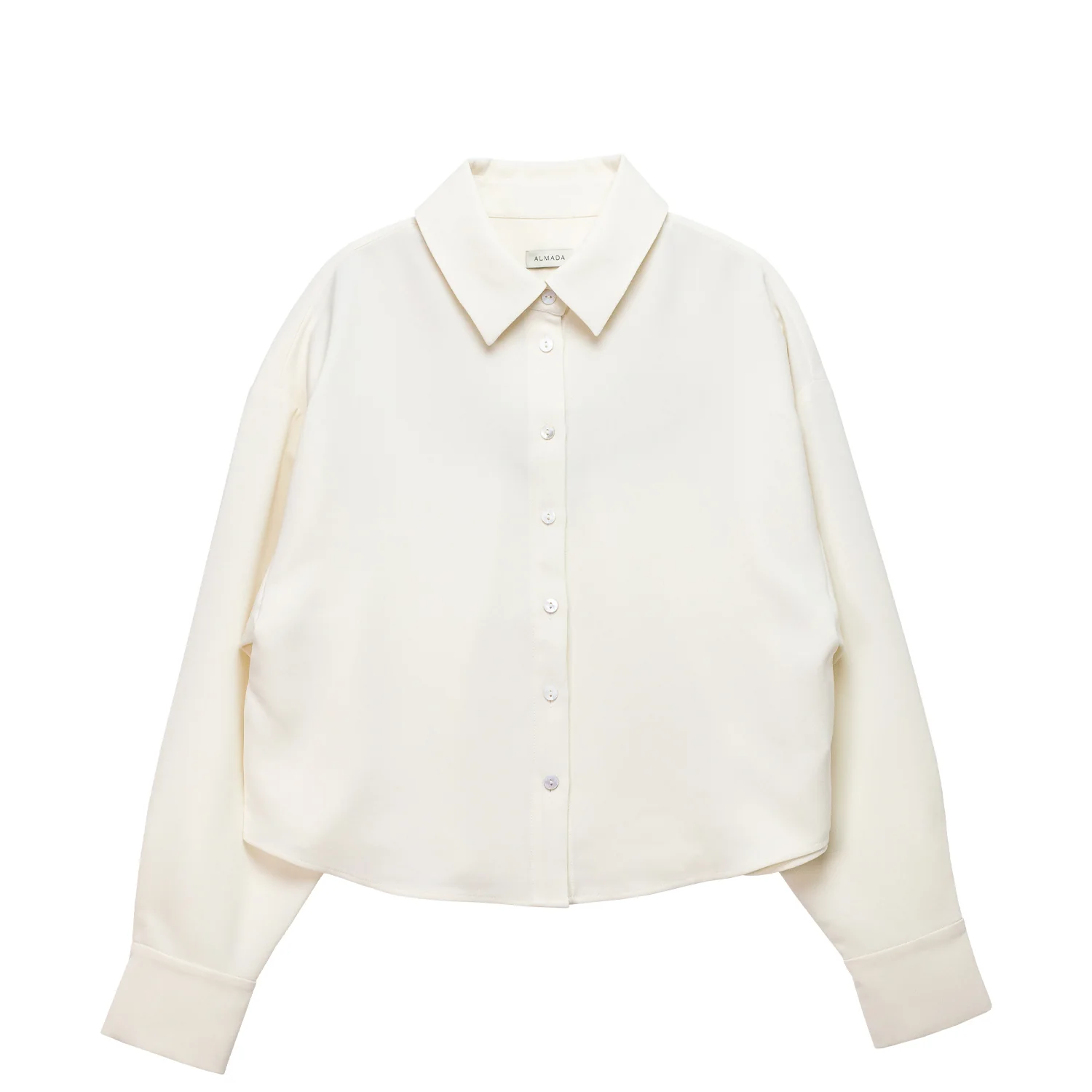 Almada Label FAWN CREPE SHIRT, Cream