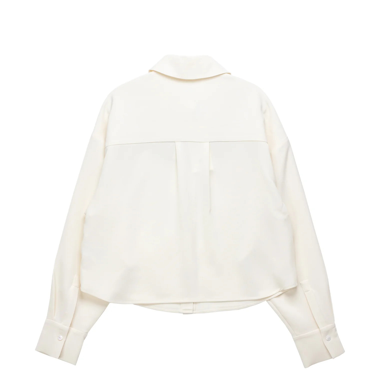 Almada Label FAWN CREPE SHIRT, Cream - Image 2