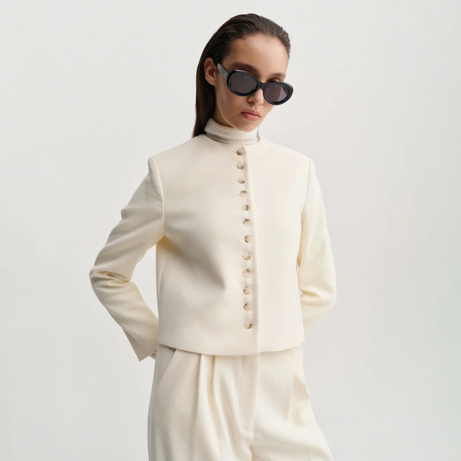 Almada Label FUNDA JACKET, Cream - Image 2