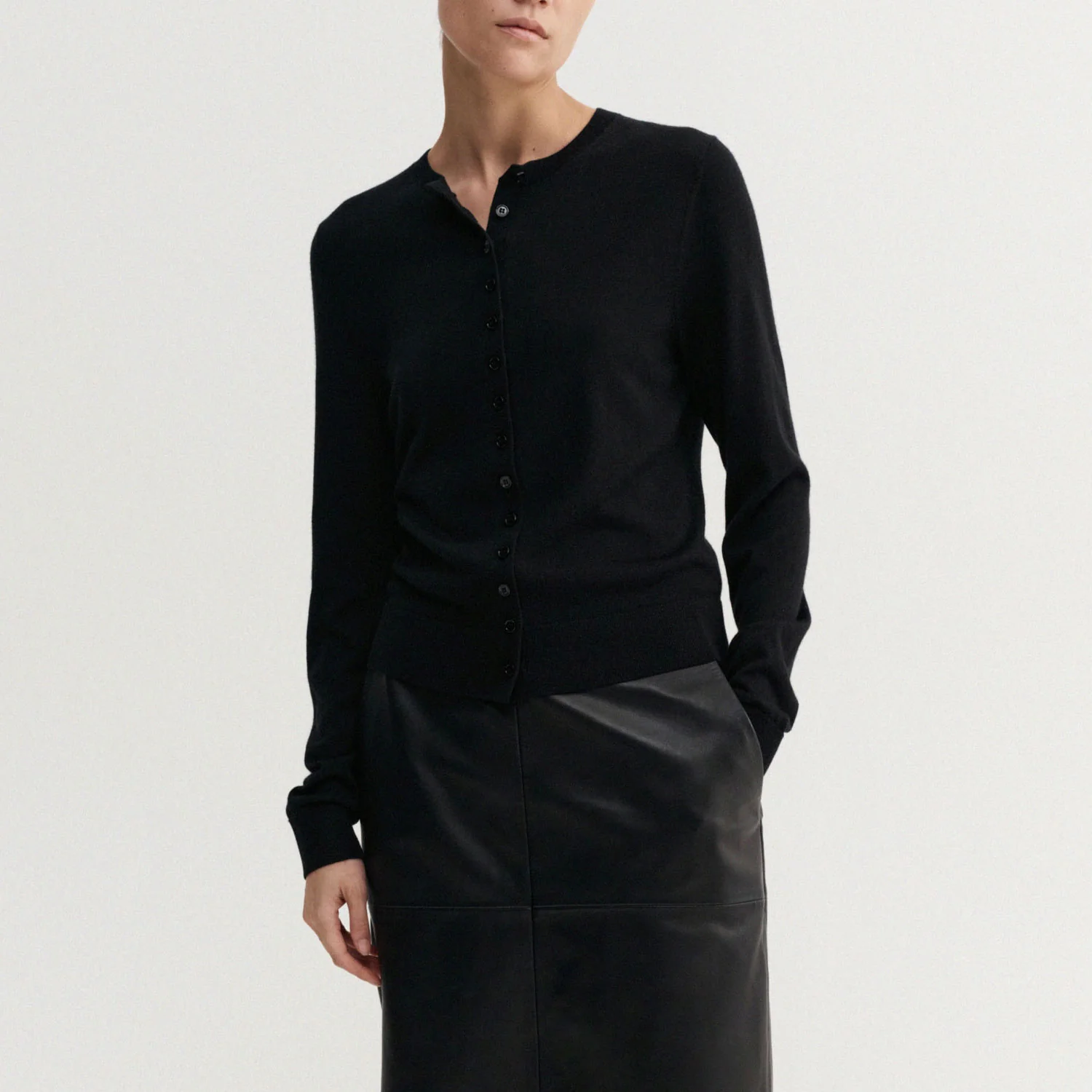 Almada Label HAYLA CARDIGAN, Black - Image 4