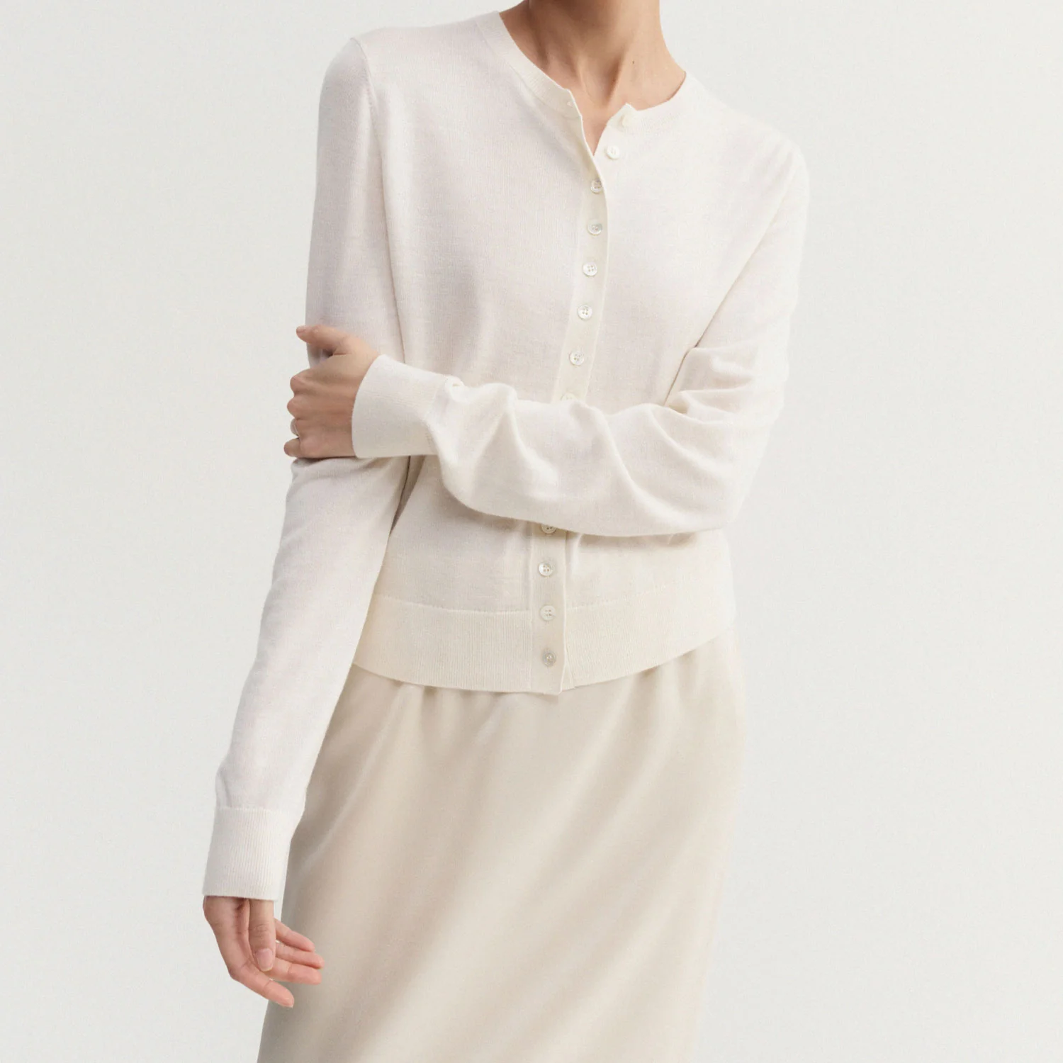 Almada Label HAYLA CARDIGAN, Cream - Image 2