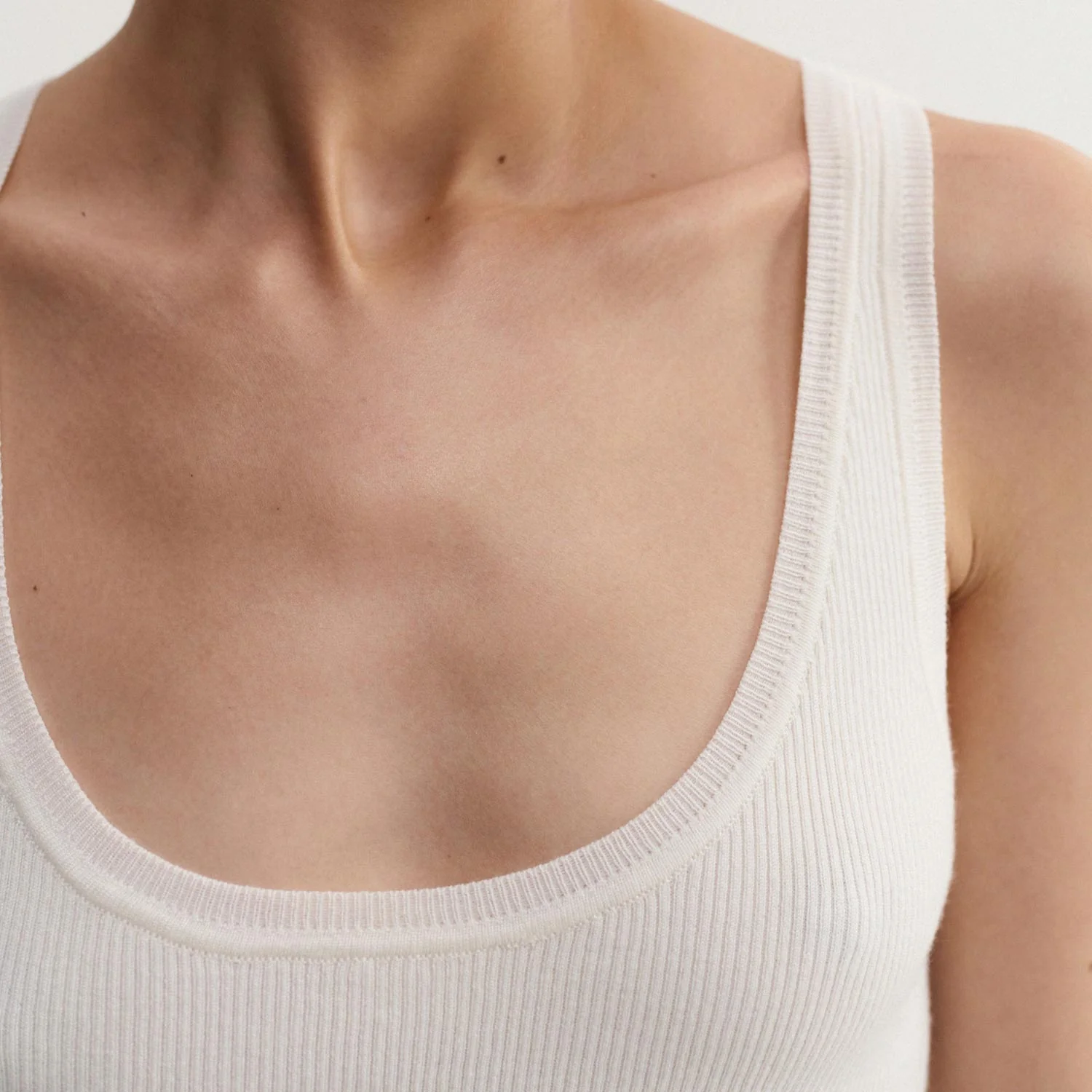 Almada Label INDY RIB TOP, Cream - Image 3