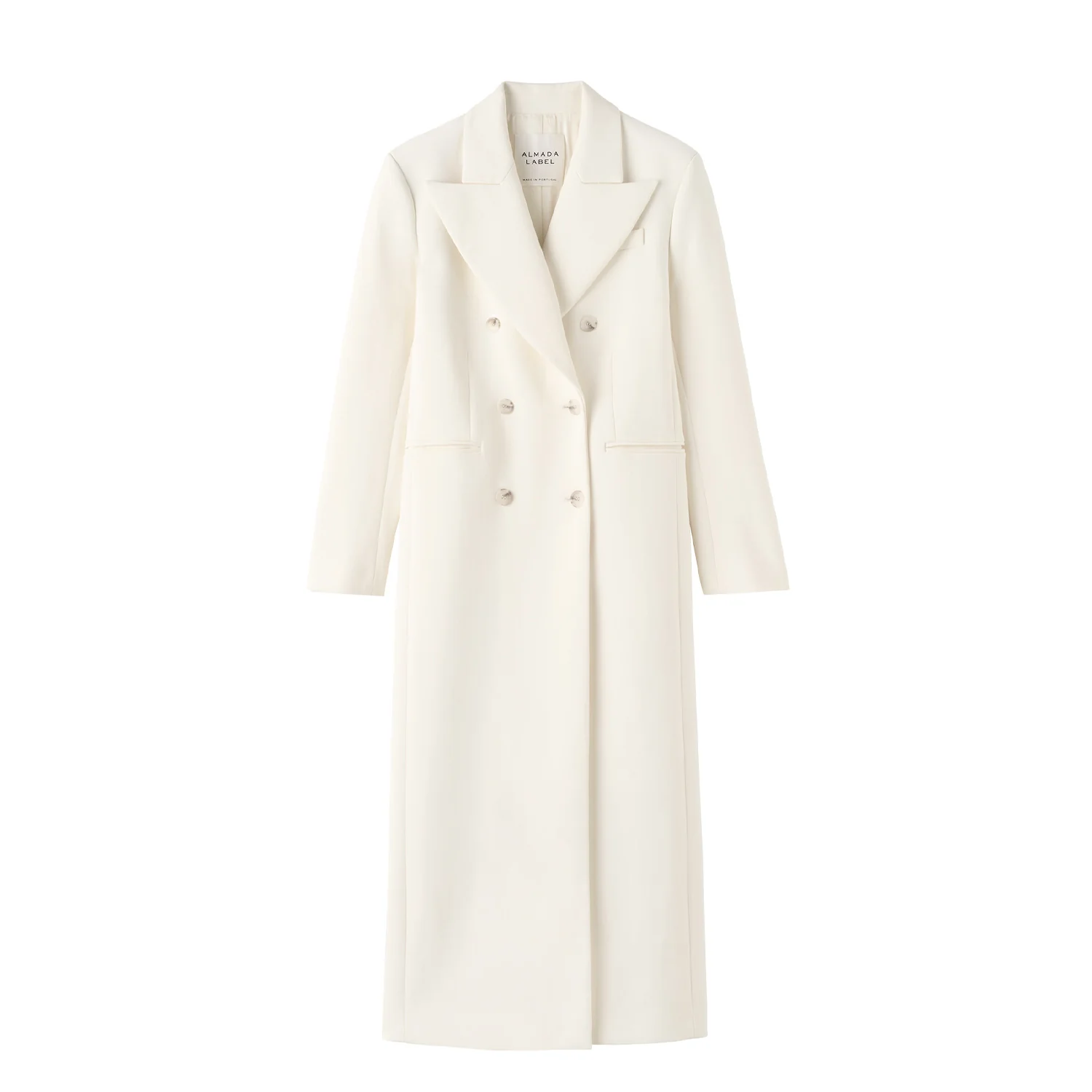 Almada Label MARGOT LONG TAILORED BLAZER, Cream
