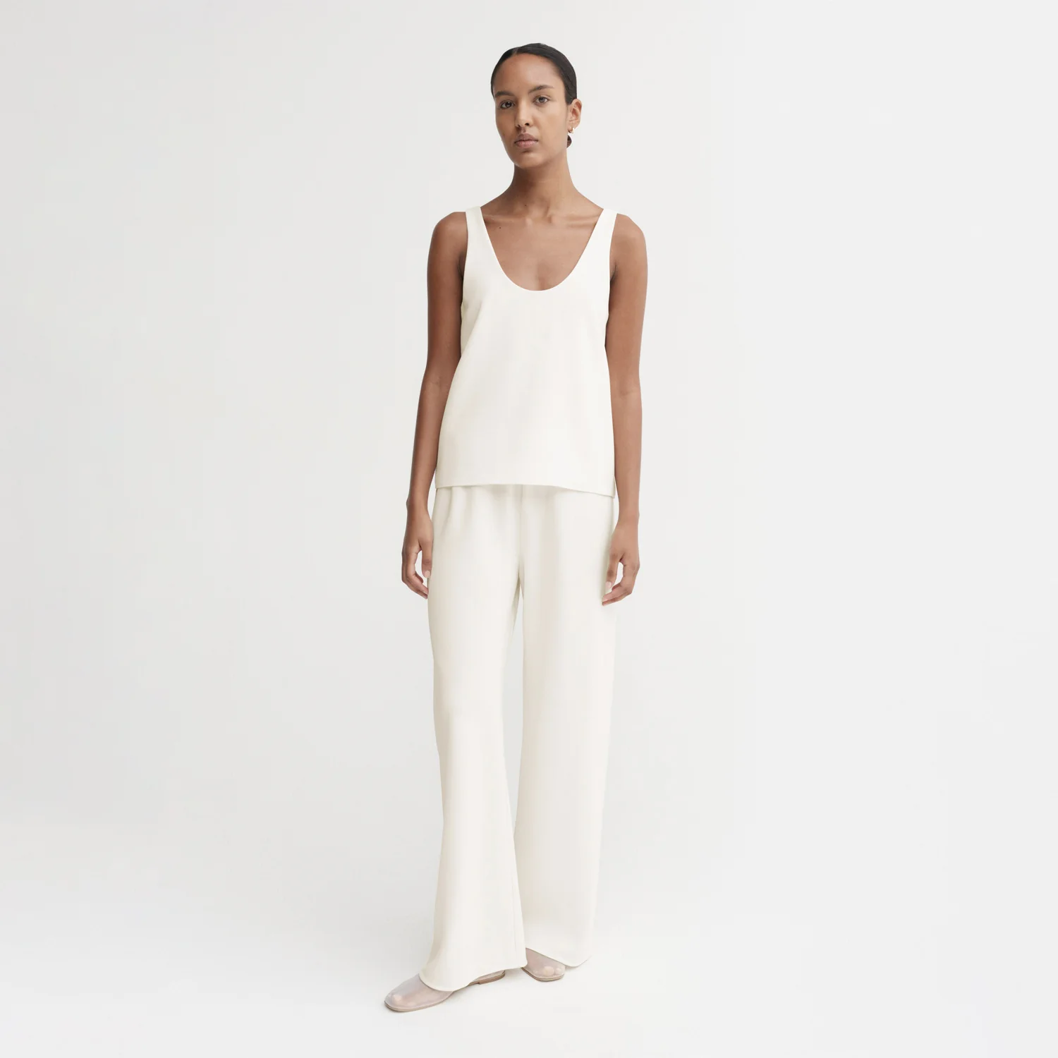 Almada Label ROMY CREPE TOP, Cream - Image 2