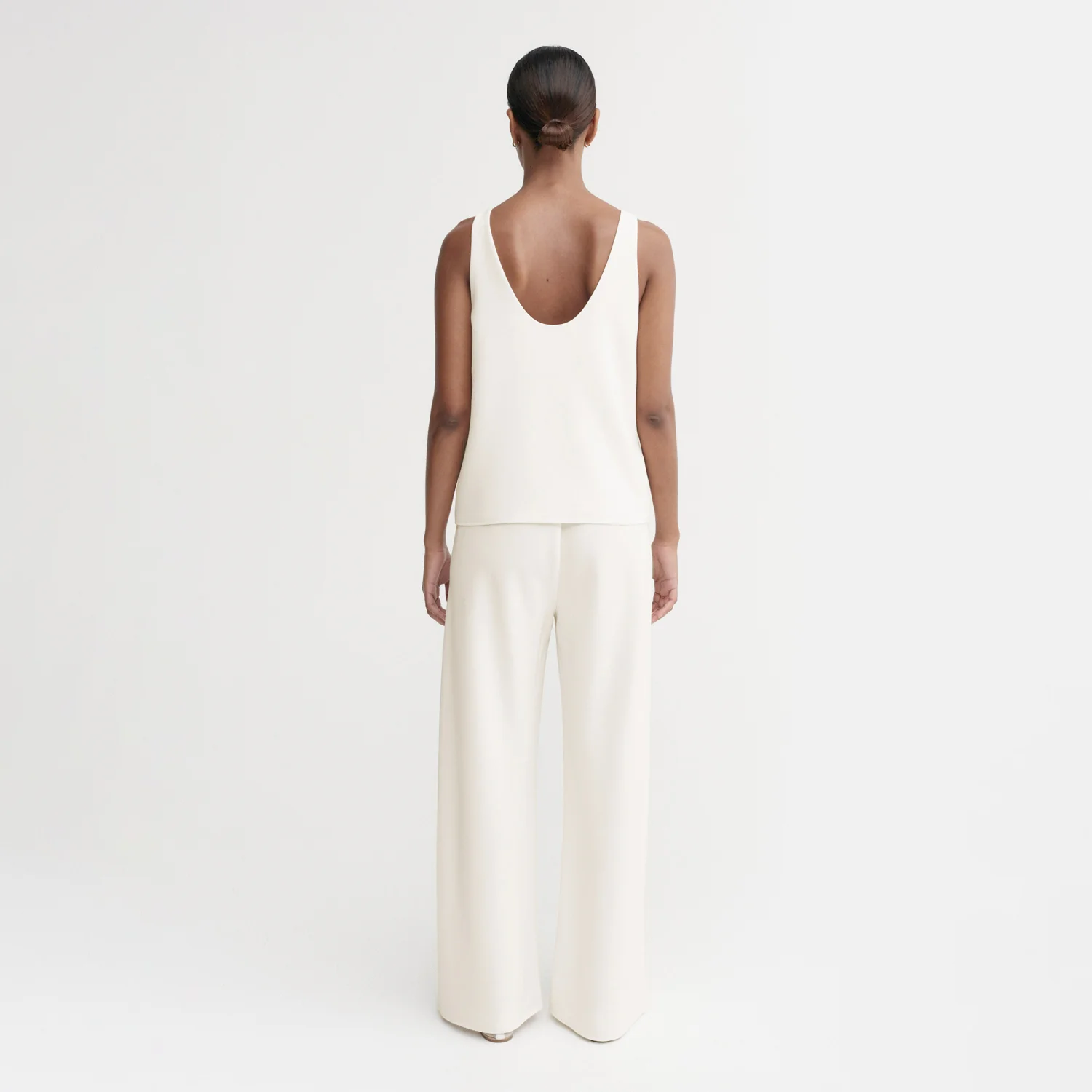 Almada Label ROMY CREPE TOP, Cream - Image 3