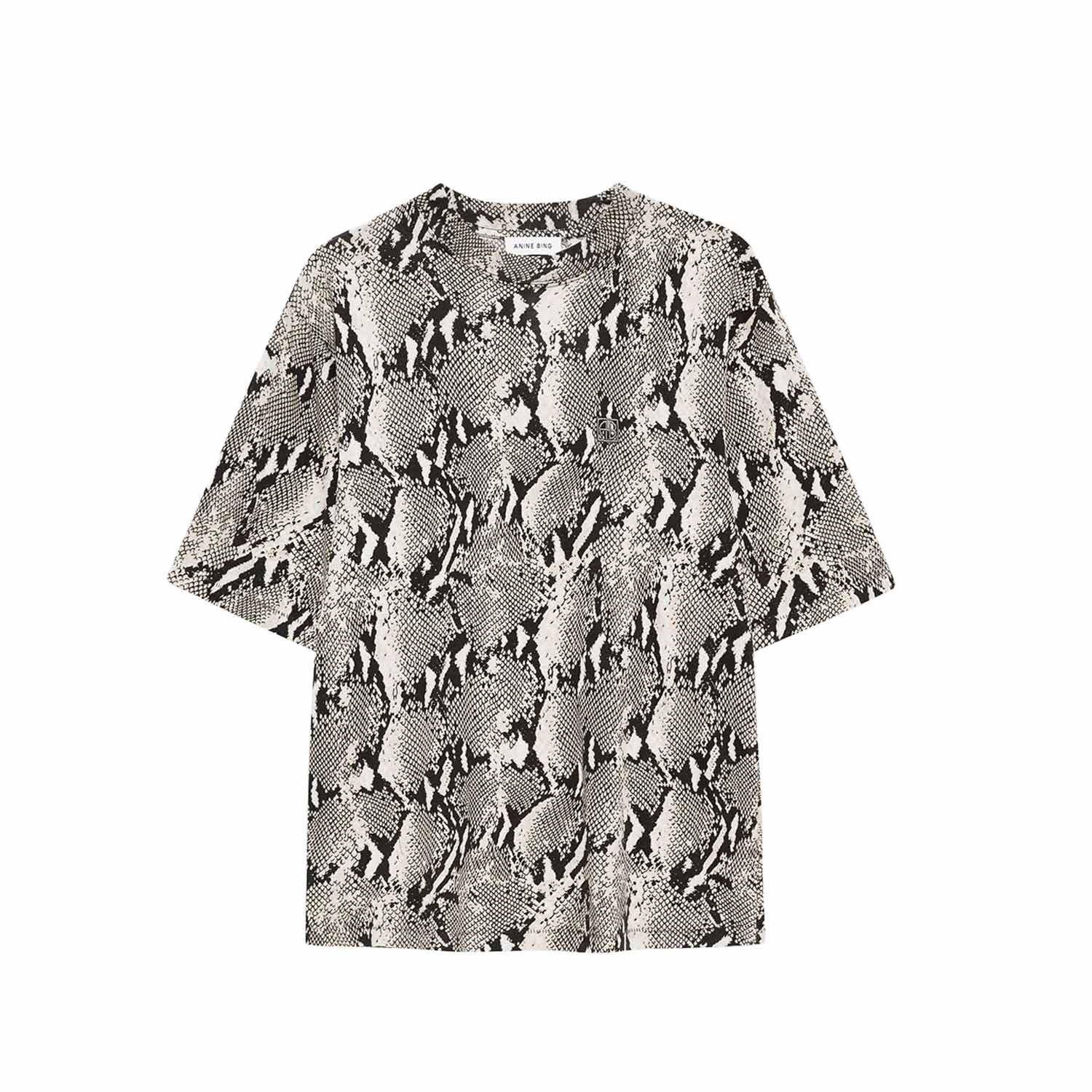 Anine Bing AVI TEE, Washed Python