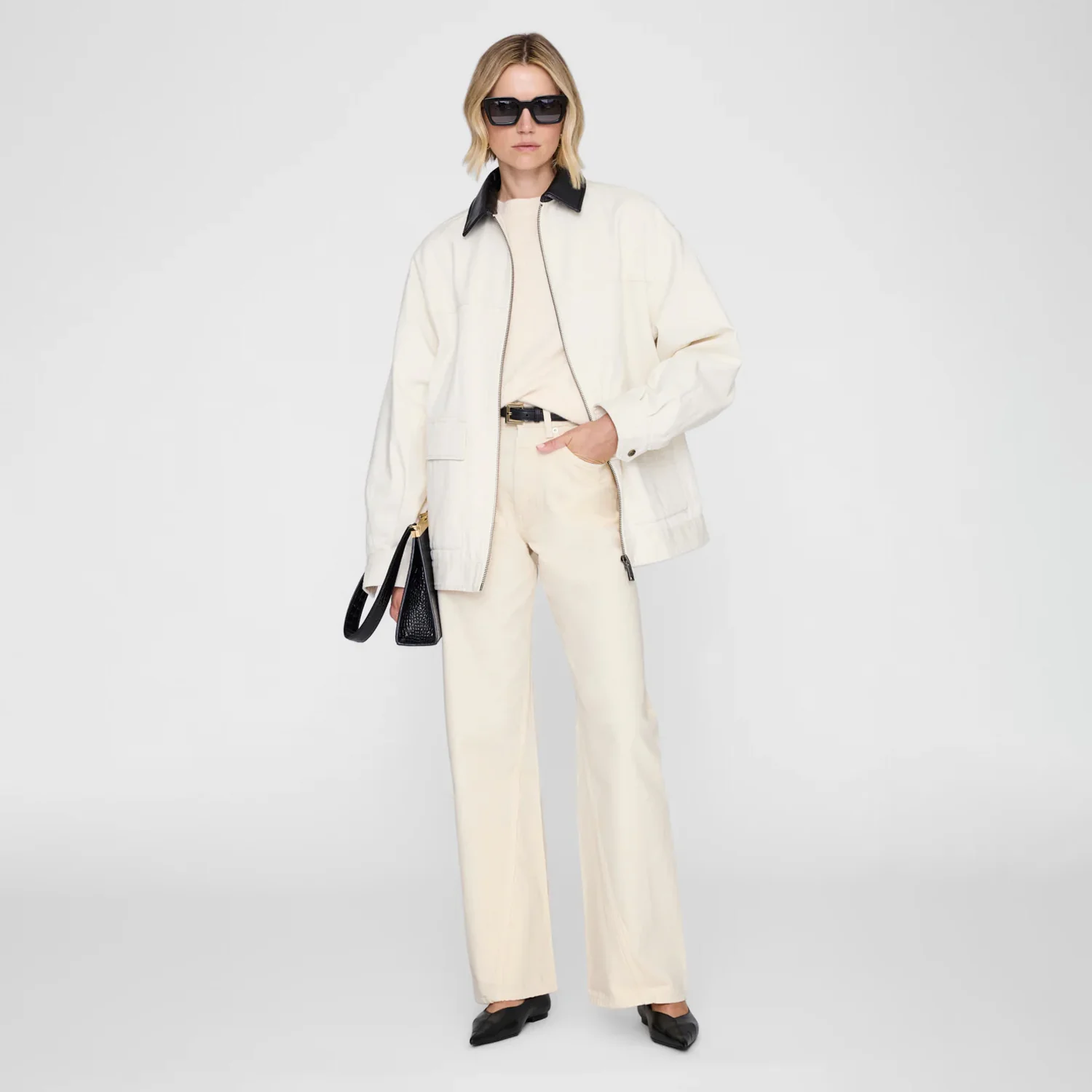 Anine Bing HOLDEN JACKET, Cream - Image 2