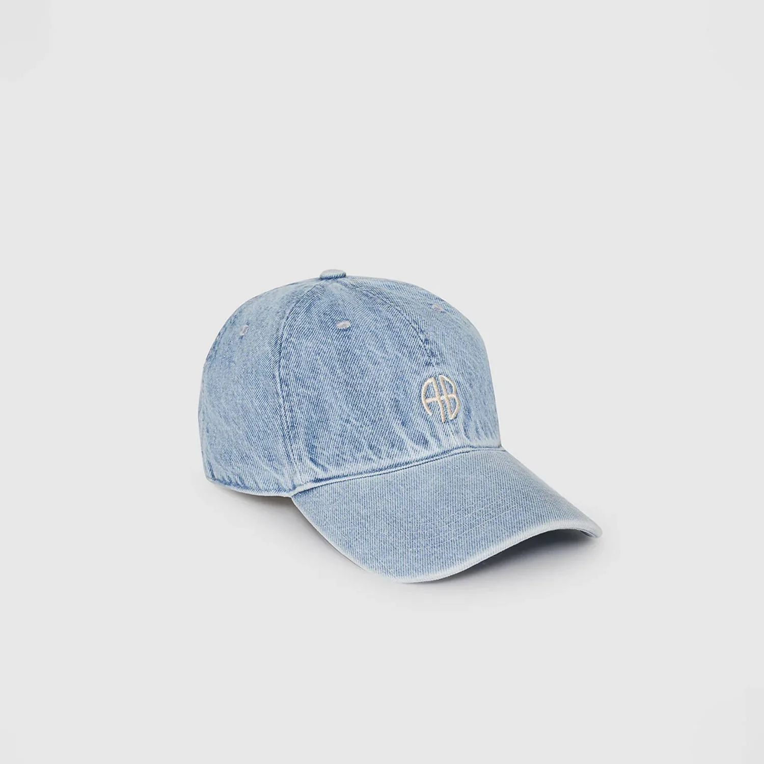 Anine Bing JEREMY BASEBALL CAP AB, Bleached Blue Denim - Image 2