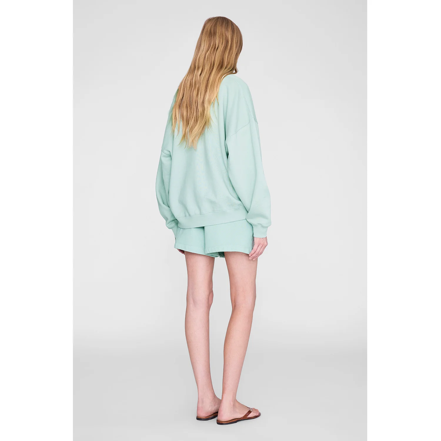 Anine Bing MILES SWEATSHIRT, Washed Seafoam - Image 3