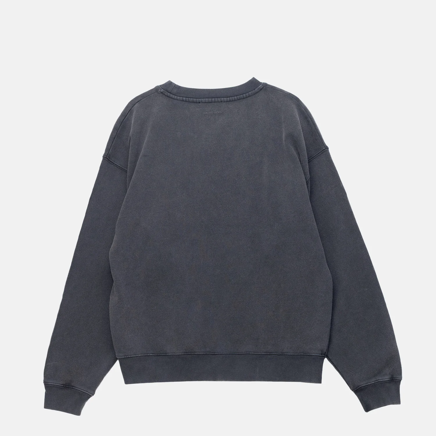 Anine Bing SPENCER SWEATSHIRT EAGLE, Washed Black - Image 4
