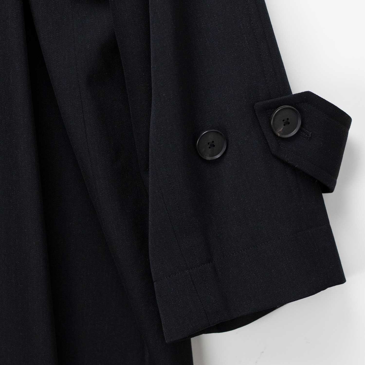 Auralee W'S LIGHT WOOL MAX GABARDINE COAT, Top Black - Image 5