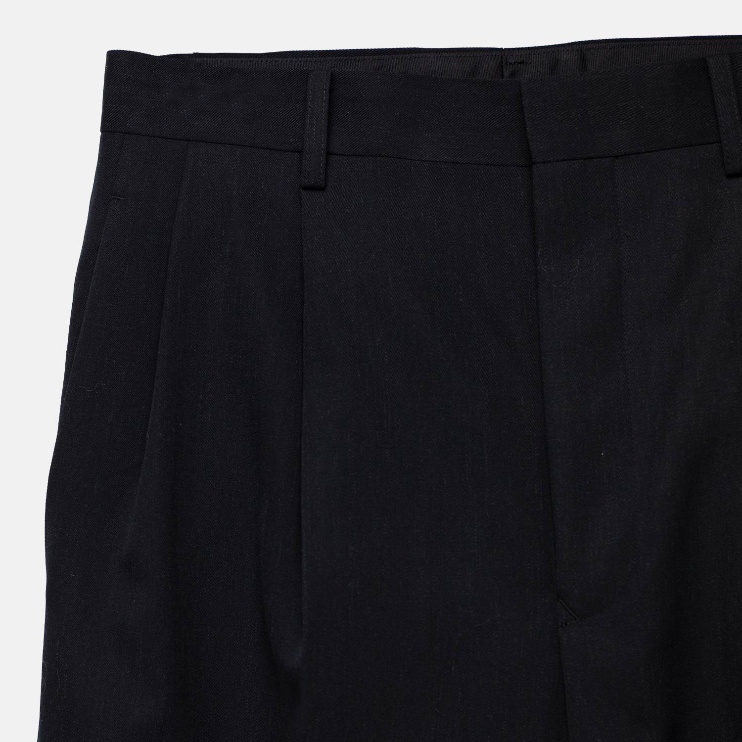 Auralee W'S LIGHT WOOL MAX GABARDINE SLACKS, Top Black - Image 3