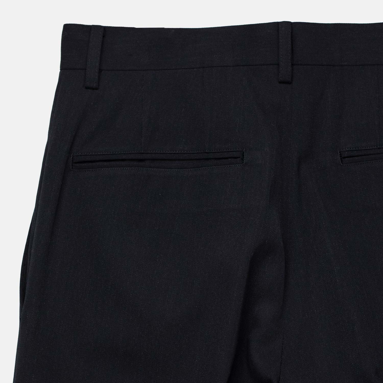 Auralee W'S LIGHT WOOL MAX GABARDINE SLACKS, Top Black - Image 4