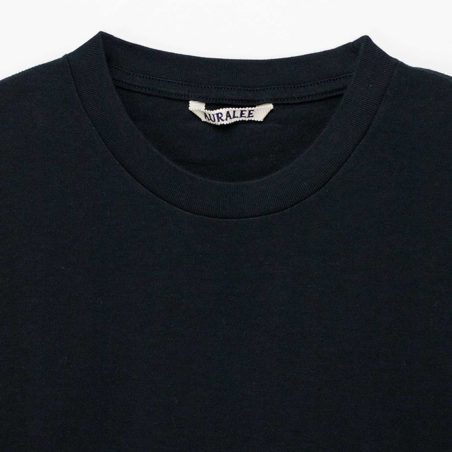 Auralee M'S SEAMLESS CREW NECK TEE, Black - Image 3