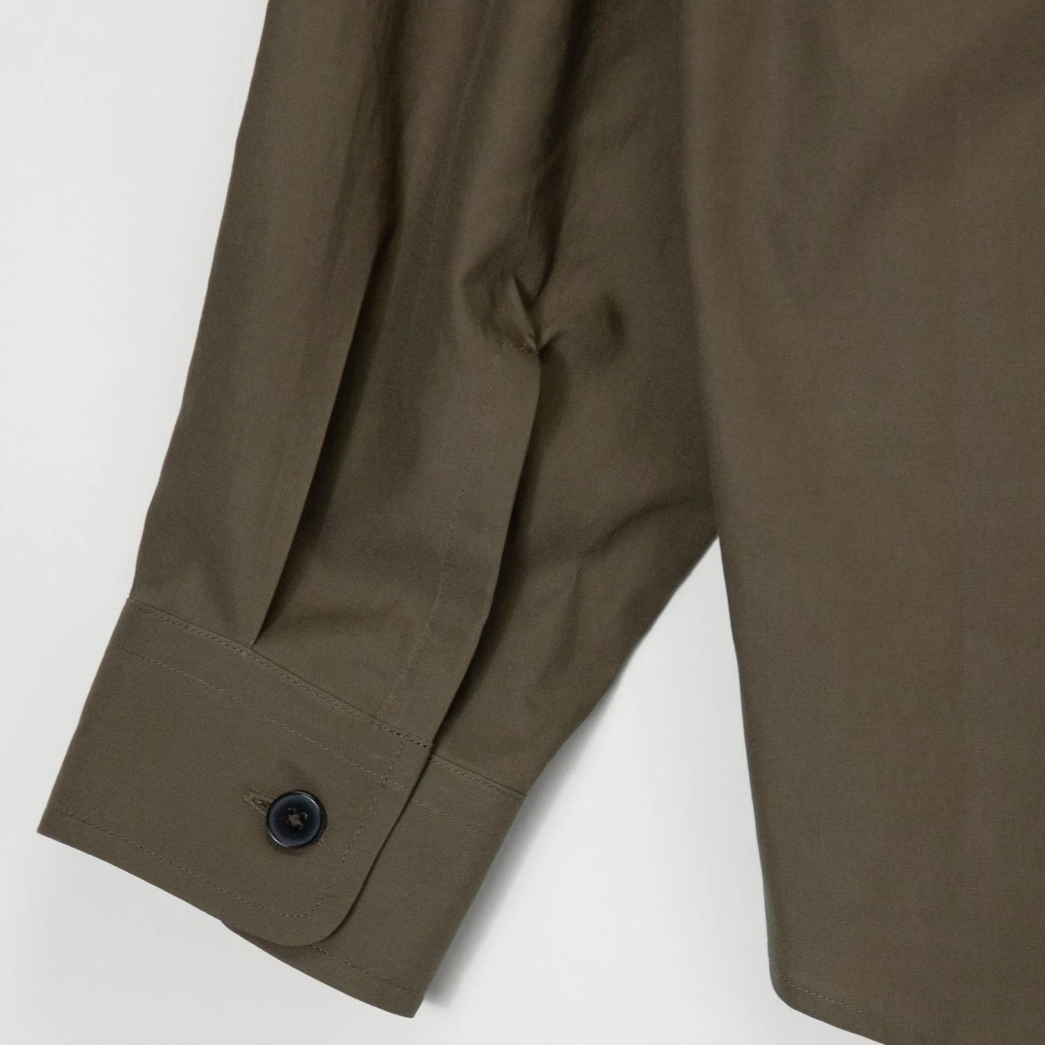Auralee WASHED FINX TWILL BIG SHIRT, Brown - Image 3