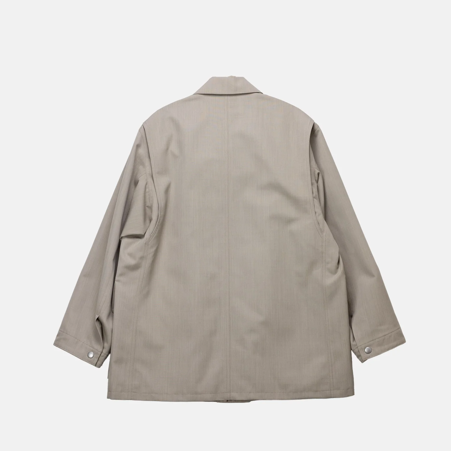 Auralee W' WOOL MAX CANVAS BLOUSON, Top Grey Beige - Image 2