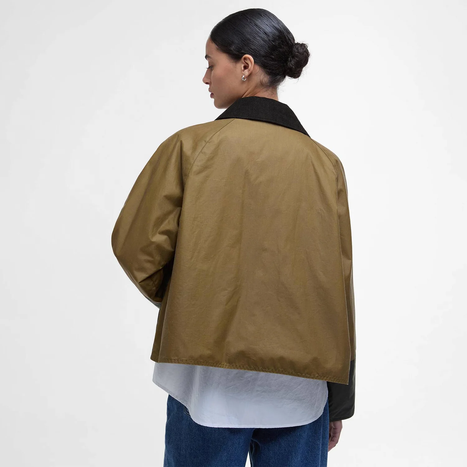Barbour ALMA WAX JACKET, Sand/Archive Olive/Beech/Ancient - Image 3