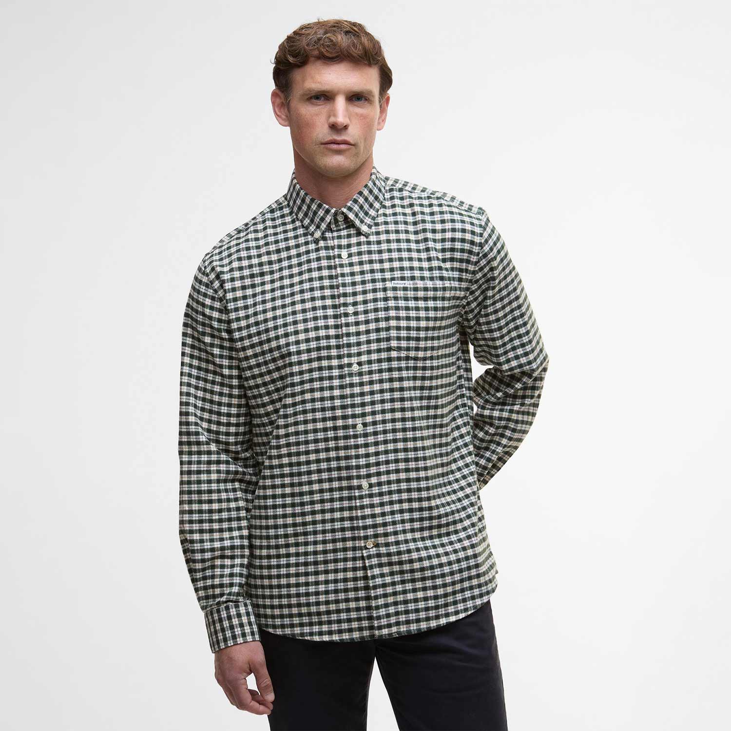 Barbour COLDERHAM REGULAR CHECKED SHIRT, Forest - Image 2