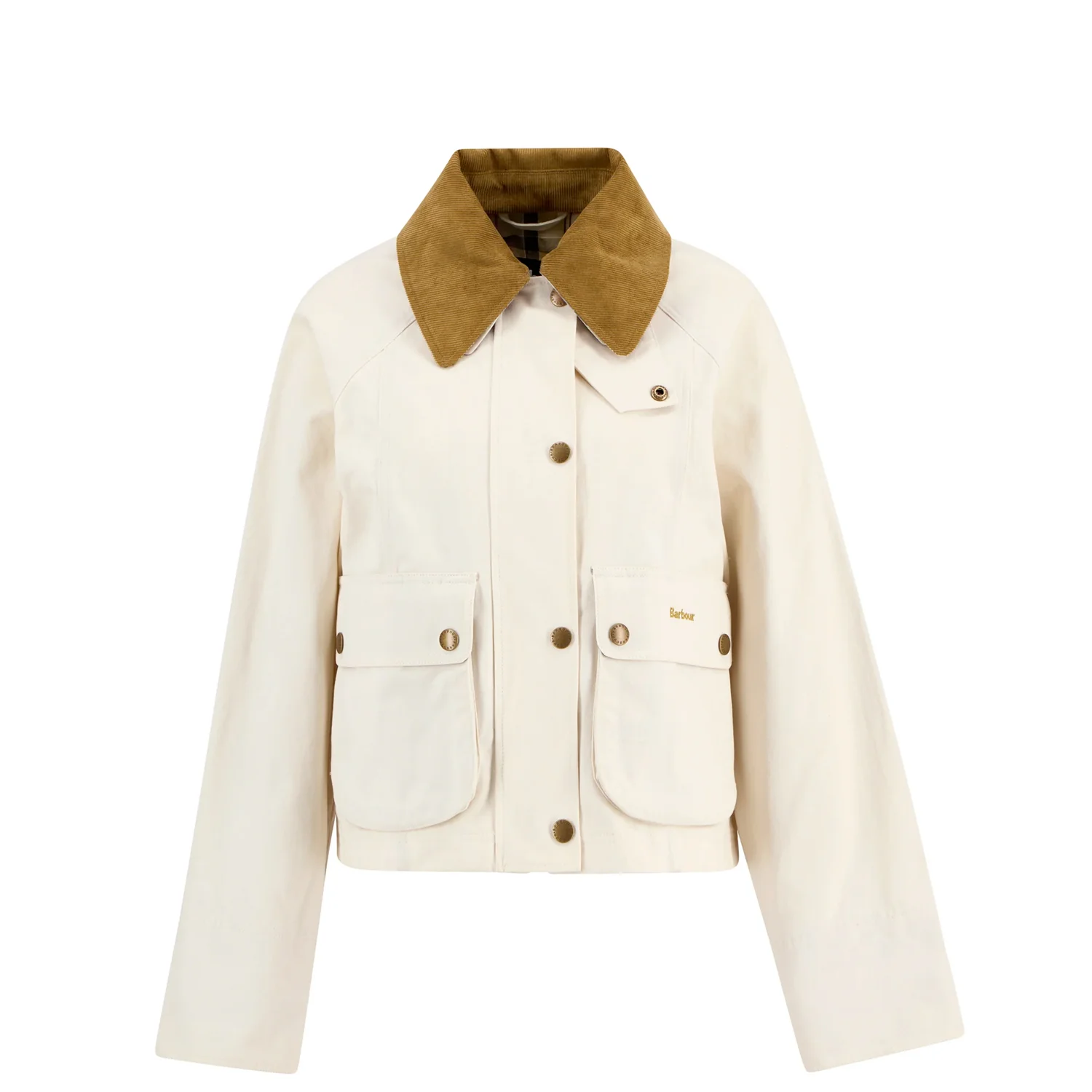 Barbour CROPPED BEADNELL JACKET, Light Pearl/Dress/Beige