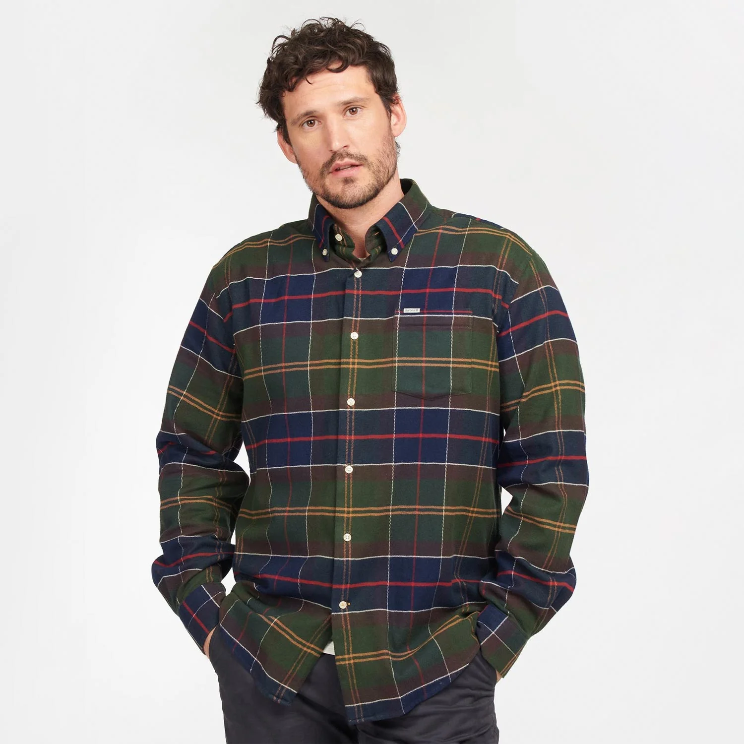 Barbour HOGS TARTAN REGULAR LONG SLEEVE, Classic Tartan - Image 2